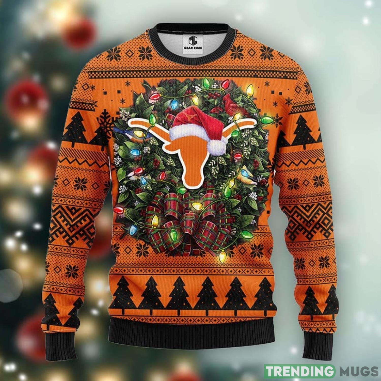 Texas Longhorns Ugly Christmas Sweater Unisex Christmas Gift Ideas Product Photo 1 Texas Longhorns Ugly Christmas Sweater Unisex Christmas Gift Ideas Product Photo 1