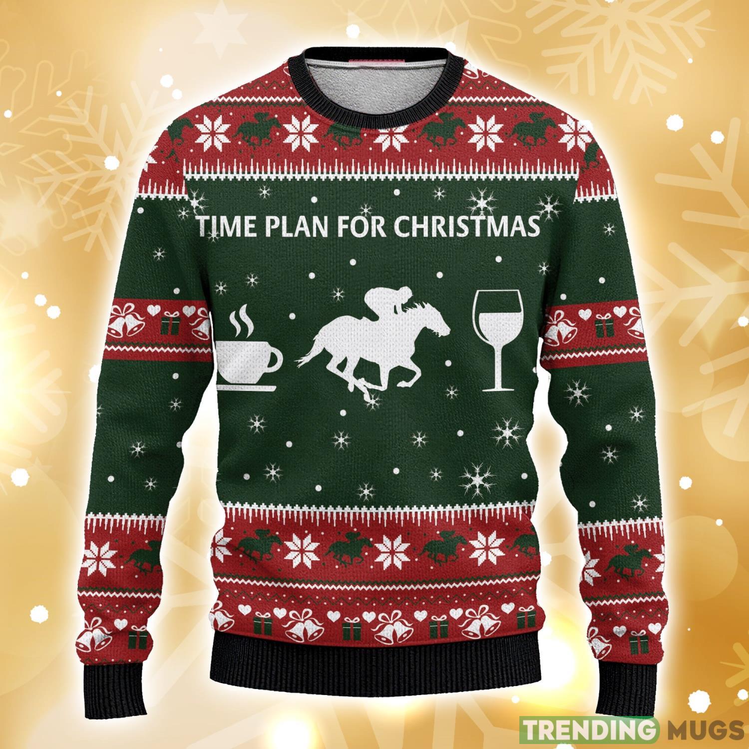 Time Plan For Christmas Horse Racing Ugly Christmas Sweater 3D All Over Printed Christmas Sweater Product Photo 1 Time Plan For Christmas Horse Racing Ugly Christmas Sweater 3D All Over Printed Christmas Sweater Product Photo 1