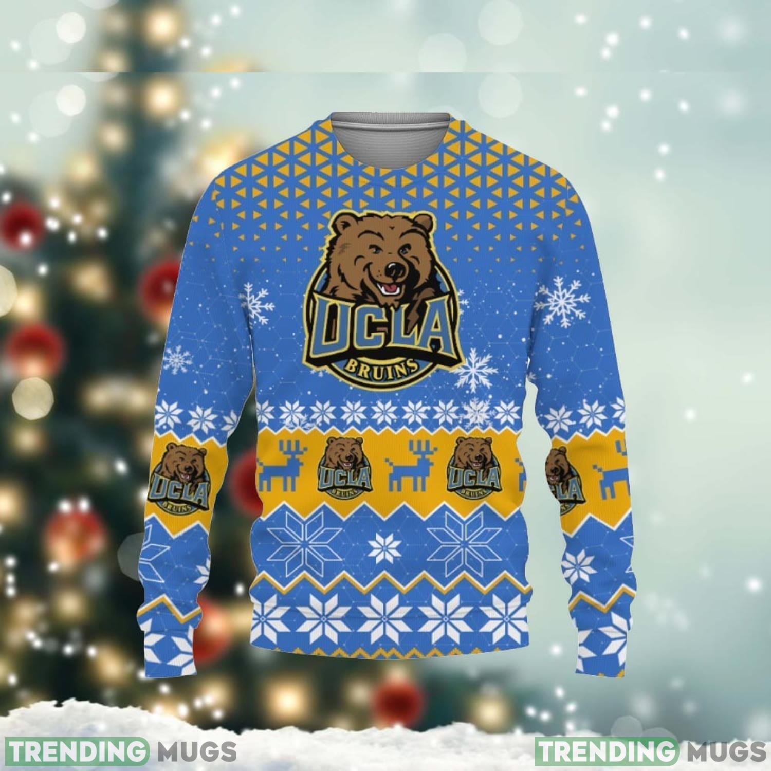 UCLA Bruins Christmas Gift 3D Ugly Christmas Sweater Christmas Gift Ideas Christmas Holiday Family Gift Product Photo 1 UCLA Bruins Christmas Gift 3D Ugly Christmas Sweater Christmas Gift Ideas Christmas Holiday Family Gift Product Photo 1