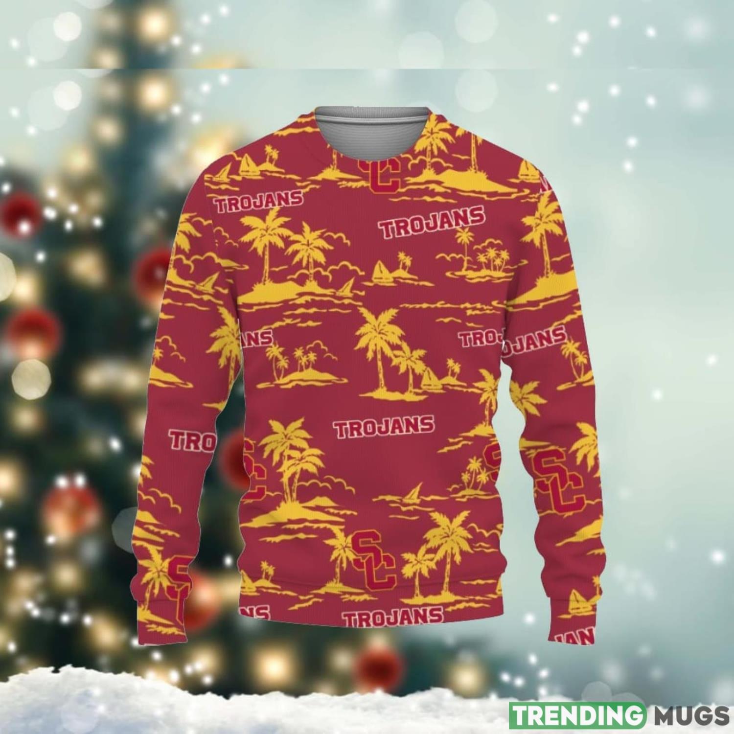 USC Trojans Hawaiian Aloha Hawaii Beach 3D Sweater Christmas Gift Ideas Unisex Christmas Gift Product Photo 1 USC Trojans Hawaiian Aloha Hawaii Beach 3D Sweater Christmas Gift Ideas Unisex Christmas Gift Product Photo 1