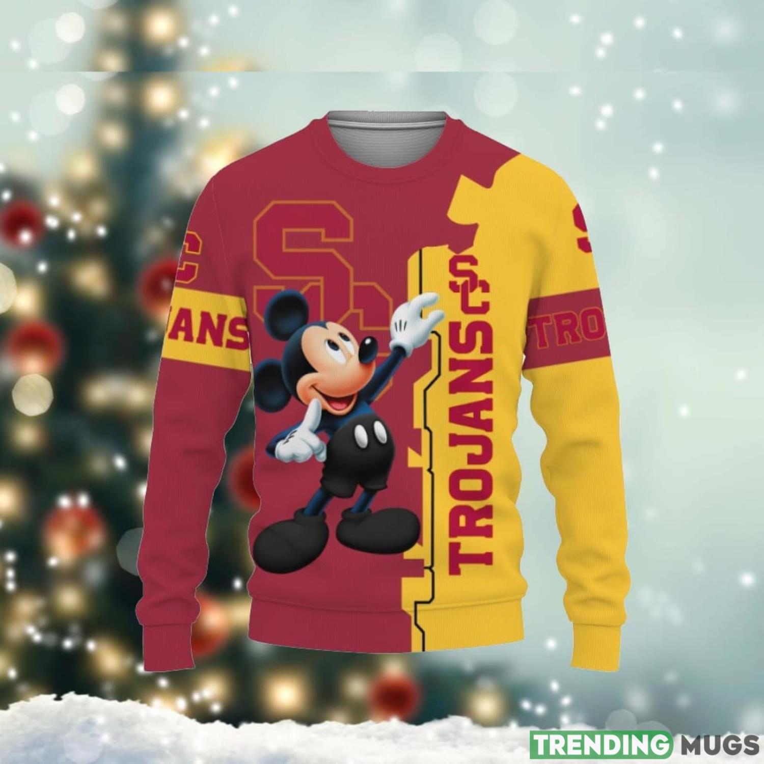 USC Trojans Mickey Mouse Champions Football 3D Sweater Christmas Gift Ideas Unisex Christmas Gift Product Photo 1 USC Trojans Mickey Mouse Champions Football 3D Sweater Christmas Gift Ideas Unisex Christmas Gift Product Photo 1