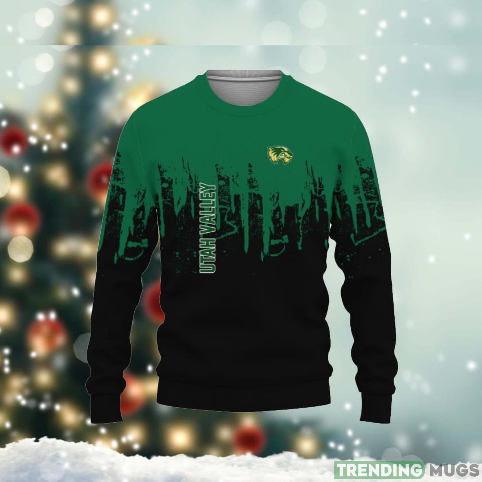 Utah Valley Wolverines Brush Color Paint 3D Sweater Unisex Christmas Gift Product Photo 1 Utah Valley Wolverines Brush Color Paint 3D Sweater Unisex Christmas Gift Product Photo 1