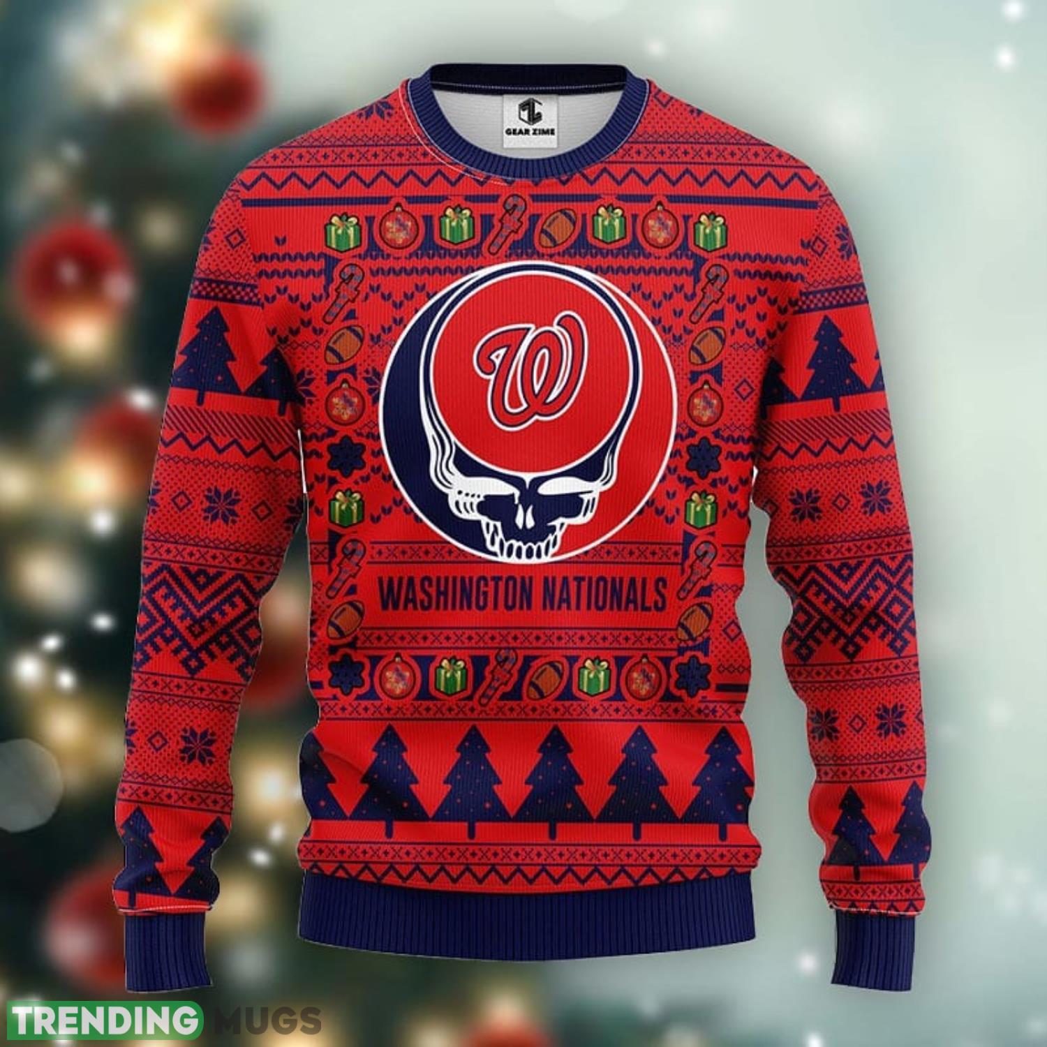 Washington Nationals Grateful Dead Ugly Christmas Sweater Sport Christmas Gift Ideas Product Photo 1 Washington Nationals Grateful Dead Ugly Christmas Sweater Sport Christmas Gift Ideas Product Photo 1