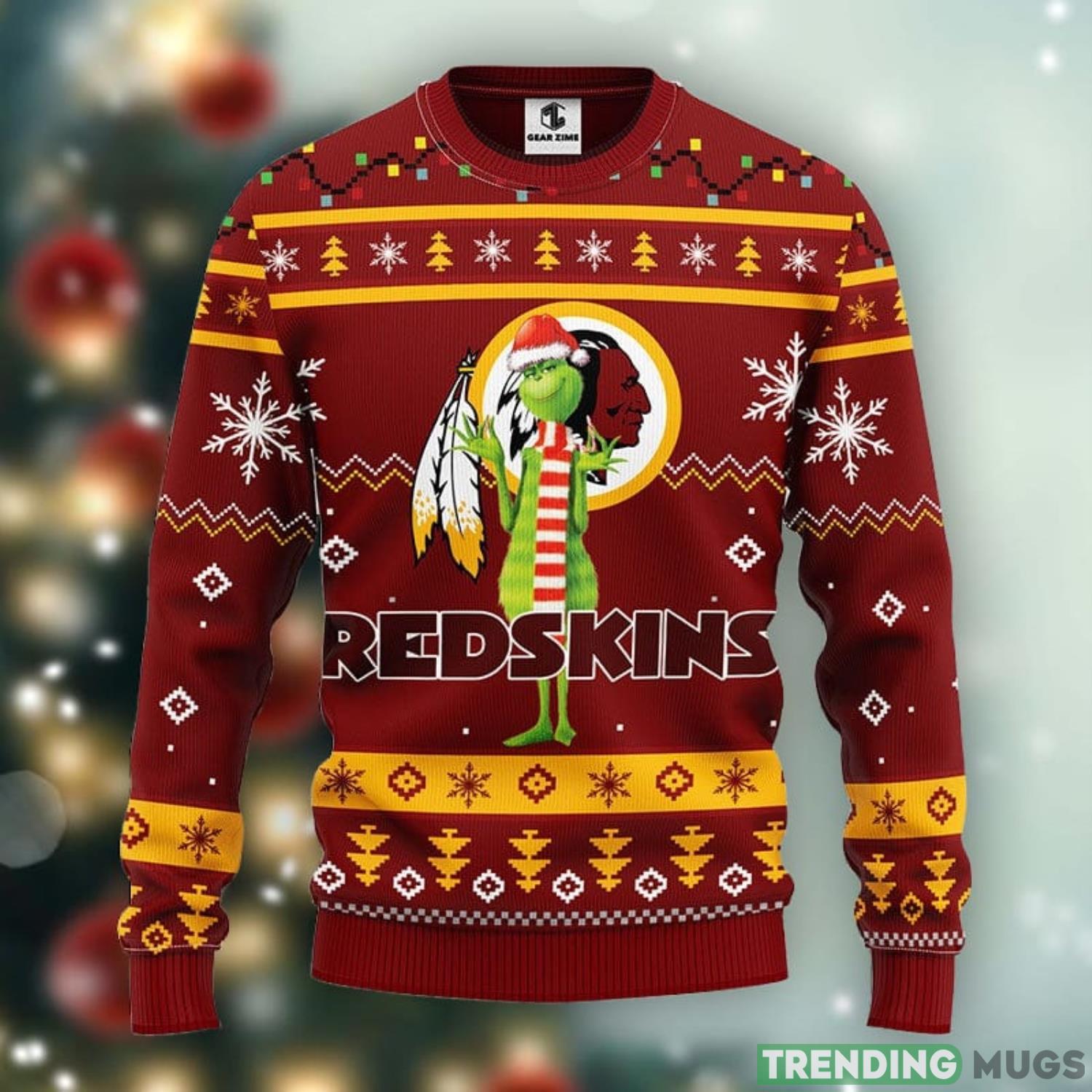 Washington Redskins Funny Grinch Ugly Christmas Sweater Unisex Christmas Gift Ideas Product Photo 1 Washington Redskins Funny Grinch Ugly Christmas Sweater Unisex Christmas Gift Ideas Product Photo 1