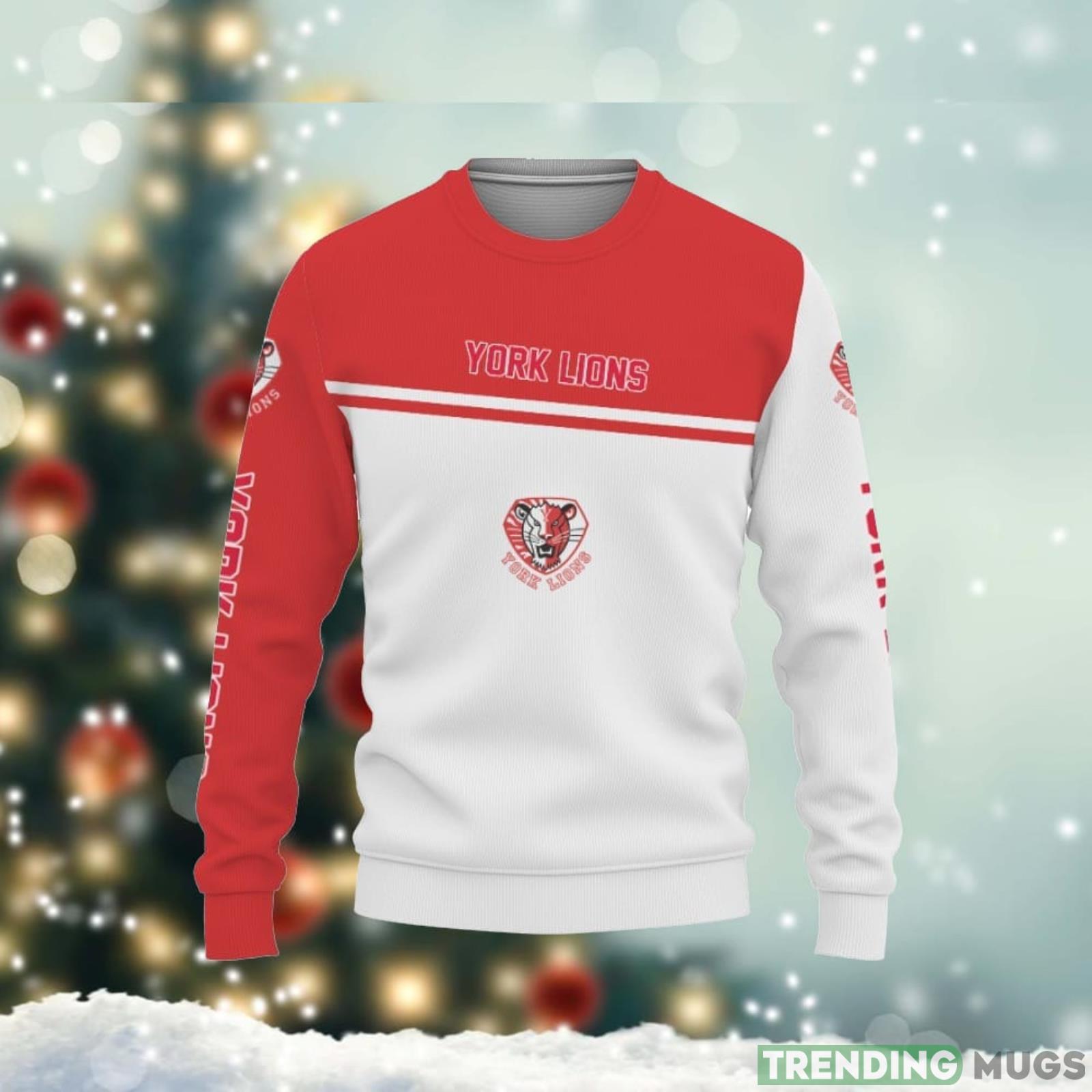 York Lions Basic Style 3D Sweater Unisex Christmas Gift Product Photo 1 York Lions Basic Style 3D Sweater Unisex Christmas Gift Product Photo 1
