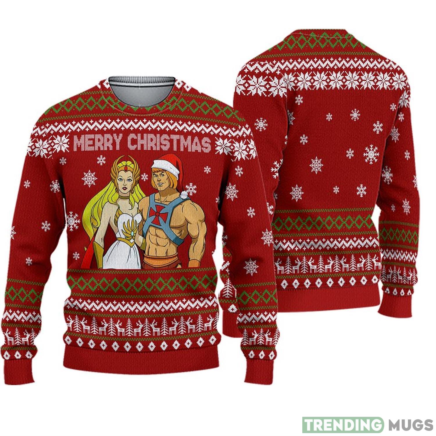 3D He Man and She Ra Symbol Christmas Ugly Sweater Unisex Gift Product Photo 1 3D He Man and She Ra Symbol Christmas Ugly Sweater Unisex Gift Product Photo 1