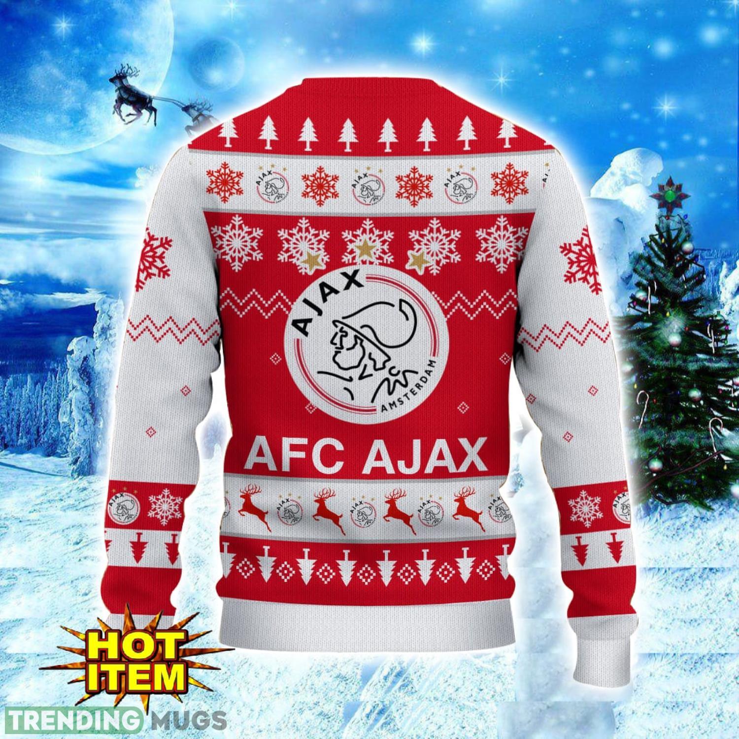 AFC Ajax 3D Sweater Gift For Men And Women Snowflake Pattern Ugly Christmas Sweater 3D Sweater AFC Ajax 3D Sweater Gift For Men And Women Snowflake Pattern Ugly Christmas Sweater 3D Sweater