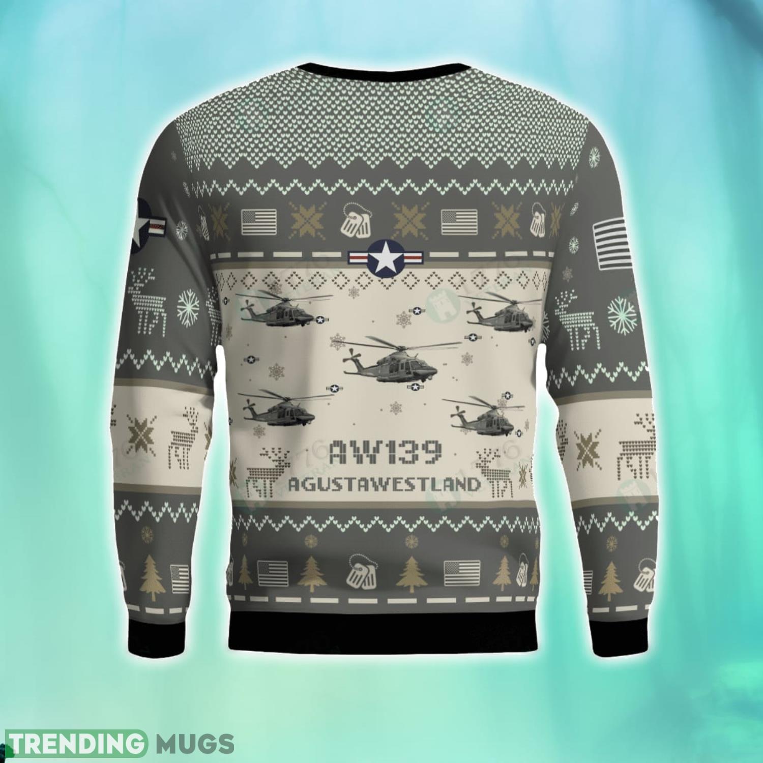 AgustaWestland AW139 3D Aircraft Ugly Sweater Christmas Gift For Men And Women 3D Sweater AgustaWestland AW139 3D Aircraft Ugly Sweater Christmas Gift For Men And Women 3D Sweater