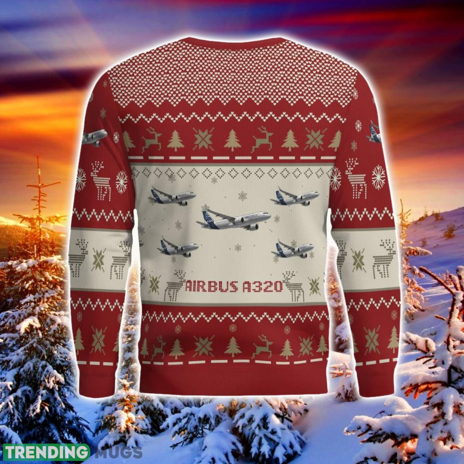 Airbus A320 Aircraft Red Ugly Chrisrmas Sweater Aircraft Lover Veteran 3D Sweater Winter Gift 3D Sweater Airbus A320 Aircraft Red Ugly Chrisrmas Sweater Aircraft Lover Veteran 3D Sweater Winter Gift 3D Sweater