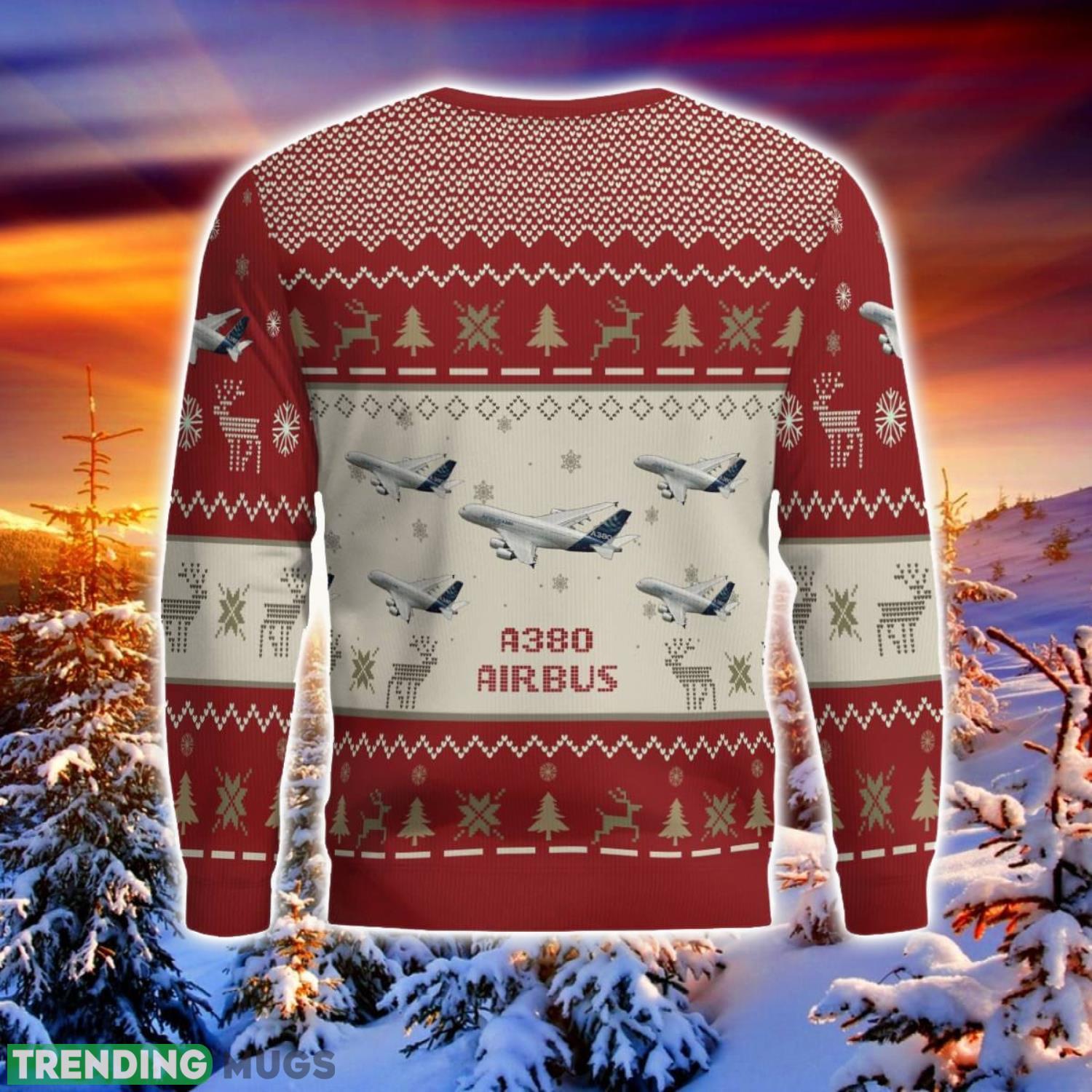 Airbus A380 Aircraft Red Ugly Chrisrmas Sweater Aircraft Lover Veteran 3D Sweater Winter Gift 3D Sweater Airbus A380 Aircraft Red Ugly Chrisrmas Sweater Aircraft Lover Veteran 3D Sweater Winter Gift 3D Sweater