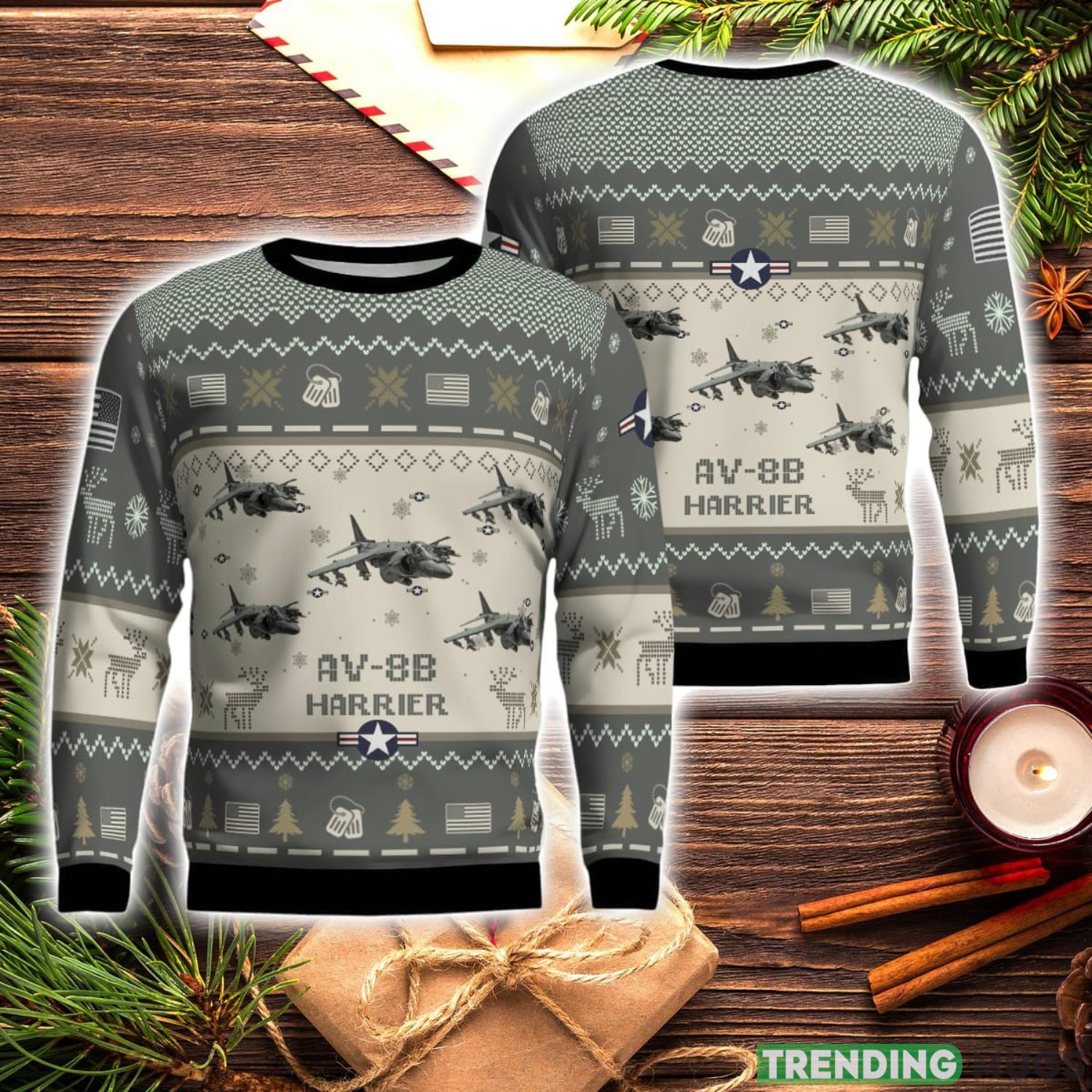 AV-8B Harrier II AV8B Aircraft New Trend Veteran Sweater Ugly Christmas Sweater Military Christmas Sweater Product Photo 1 AV-8B Harrier II AV8B Aircraft New Trend Veteran Sweater Ugly Christmas Sweater Military Christmas Sweater Product Photo 1