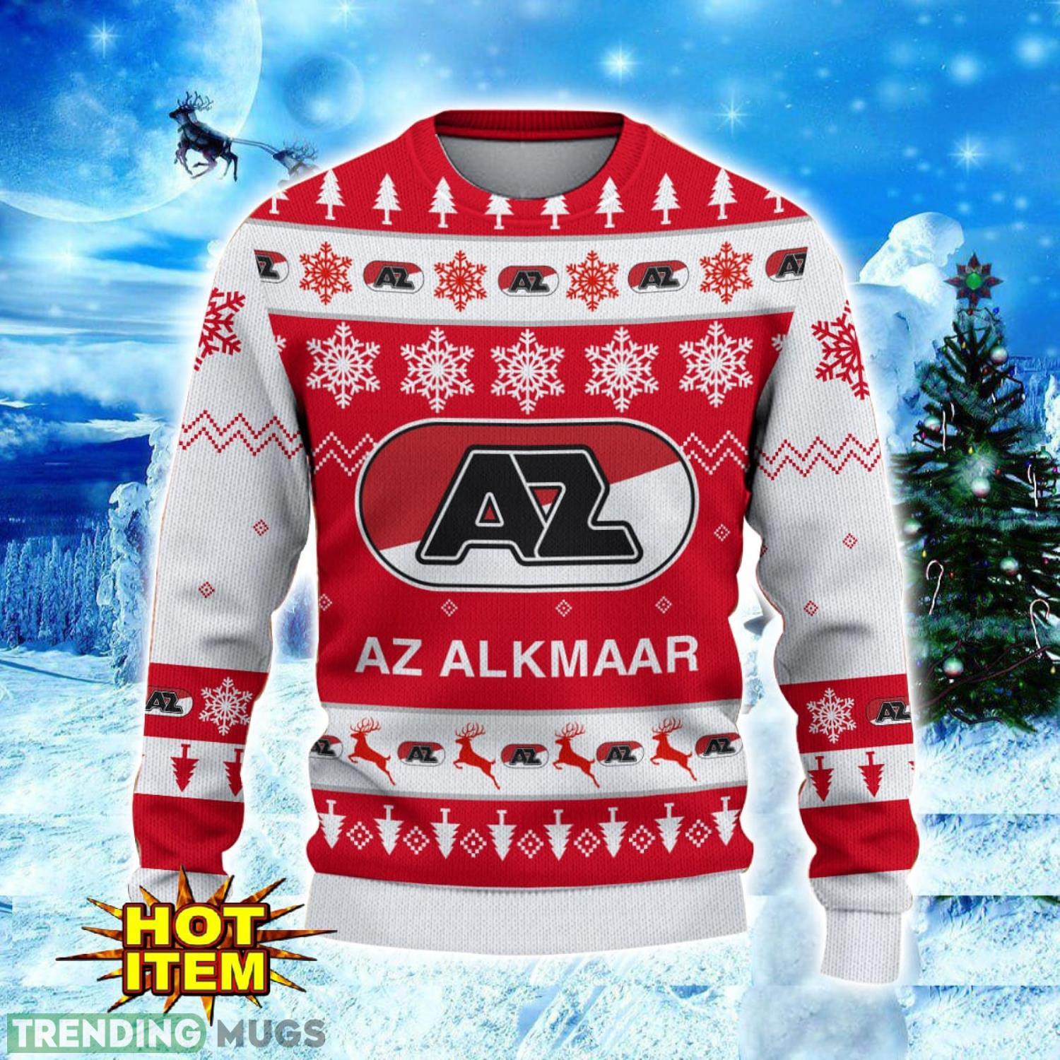 AZ Alkmaar 3D Sweater Gift For Men And Women Snowflake Pattern Ugly Christmas Sweater 3D Sweater AZ Alkmaar 3D Sweater Gift For Men And Women Snowflake Pattern Ugly Christmas Sweater 3D Sweater