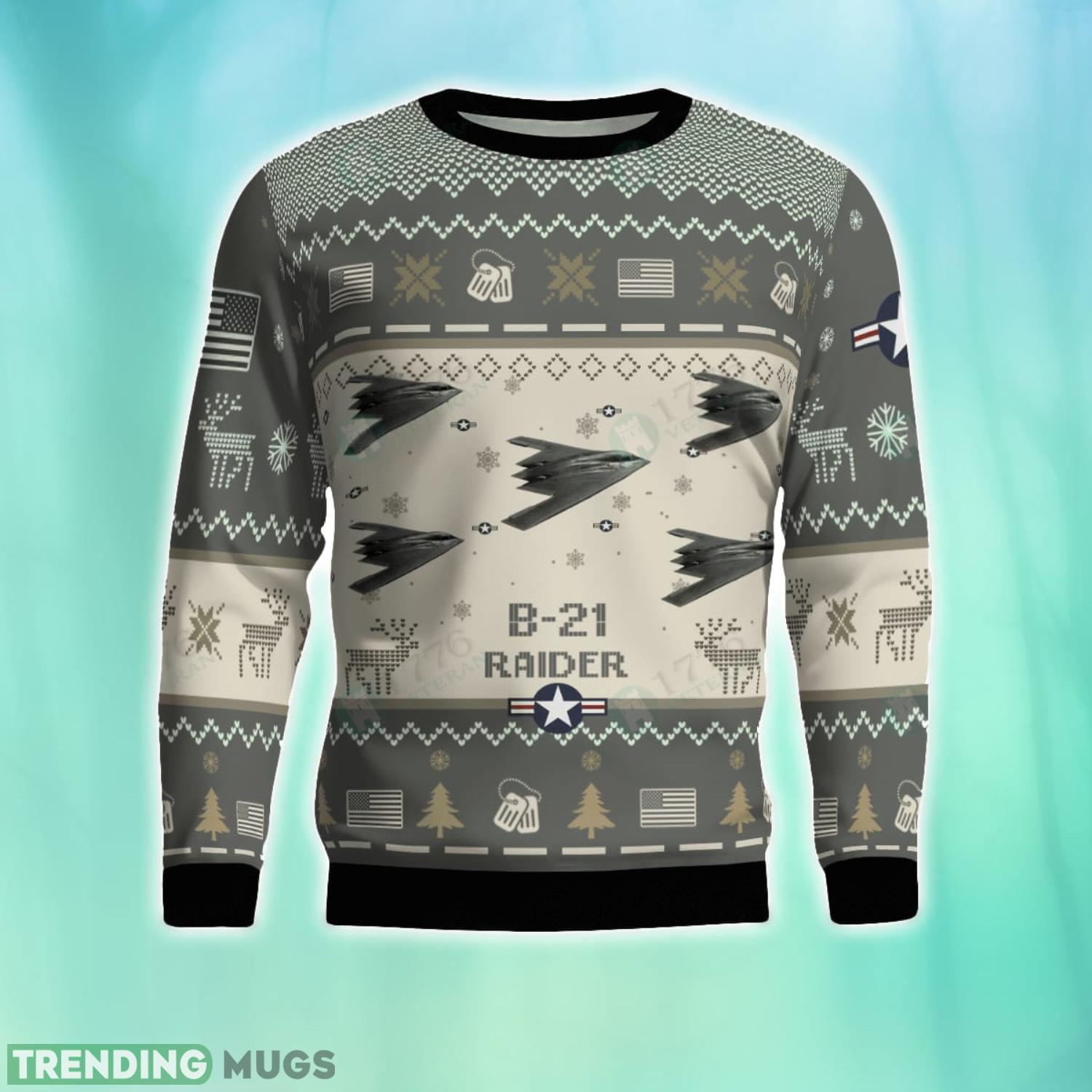 B-21 Raider B21 3D Aircraft Ugly Sweater Christmas Gift For Men And Women Product Photo 1 B-21 Raider B21 3D Aircraft Ugly Sweater Christmas Gift For Men And Women Product Photo 1
