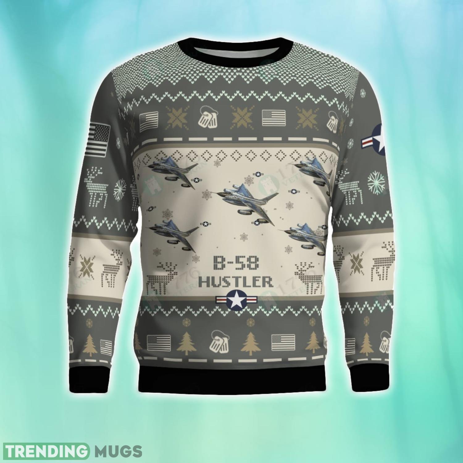B-58 Hustler B58 3D Aircraft Ugly Sweater Christmas Gift For Men And Women Product Photo 1 B-58 Hustler B58 3D Aircraft Ugly Sweater Christmas Gift For Men And Women Product Photo 1