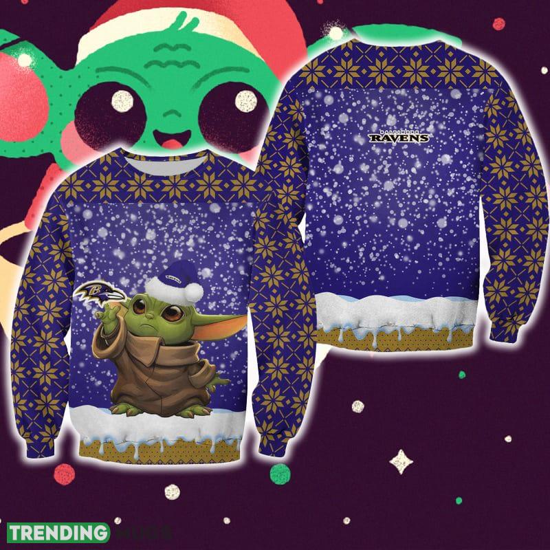 Baltimore Ravens Christmas Pattern Baby Yoda Sweater Best For Fans Gift Christmas Holidays - Baltimore Ravens Christmas Pattern Baby Yoda Sweater Best For Fans Gift Christmas Holidays Baltimore Ravens Christmas Pattern Baby Yoda Sweater Best For Fans Gift Christmas Holidays - Baltimore Ravens Christmas Pattern Baby Yoda Sweater Best For Fans Gift Christmas Holidays