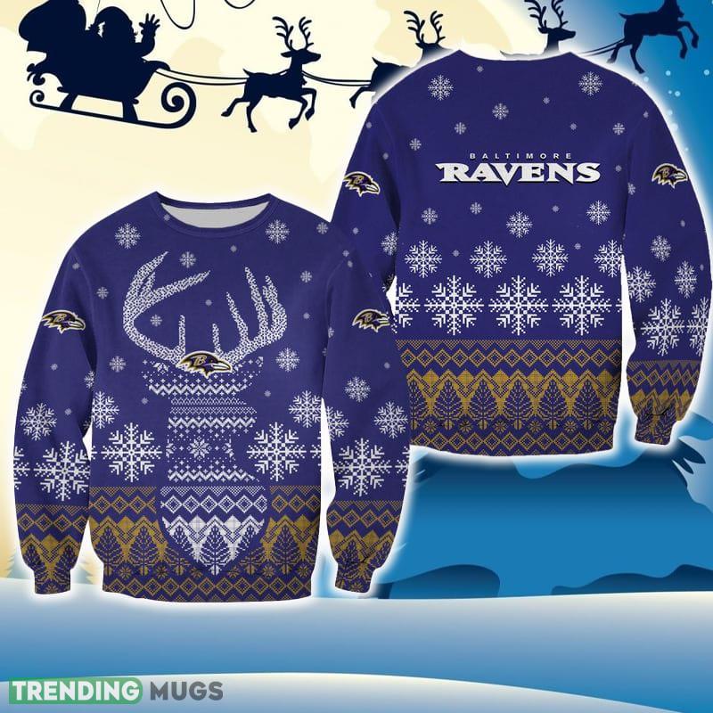 Baltimore Ravens Christmas Reindeer Outfit New 3D Sweater For Fans Gift Christmas - Baltimore Ravens Christmas Reindeer Outfit All Over Print 3D Sweater For Fans Gift Christmas Baltimore Ravens Christmas Reindeer Outfit New 3D Sweater For Fans Gift Christmas - Baltimore Ravens Christmas Reindeer Outfit All Over Print 3D Sweater For Fans Gift Christmas
