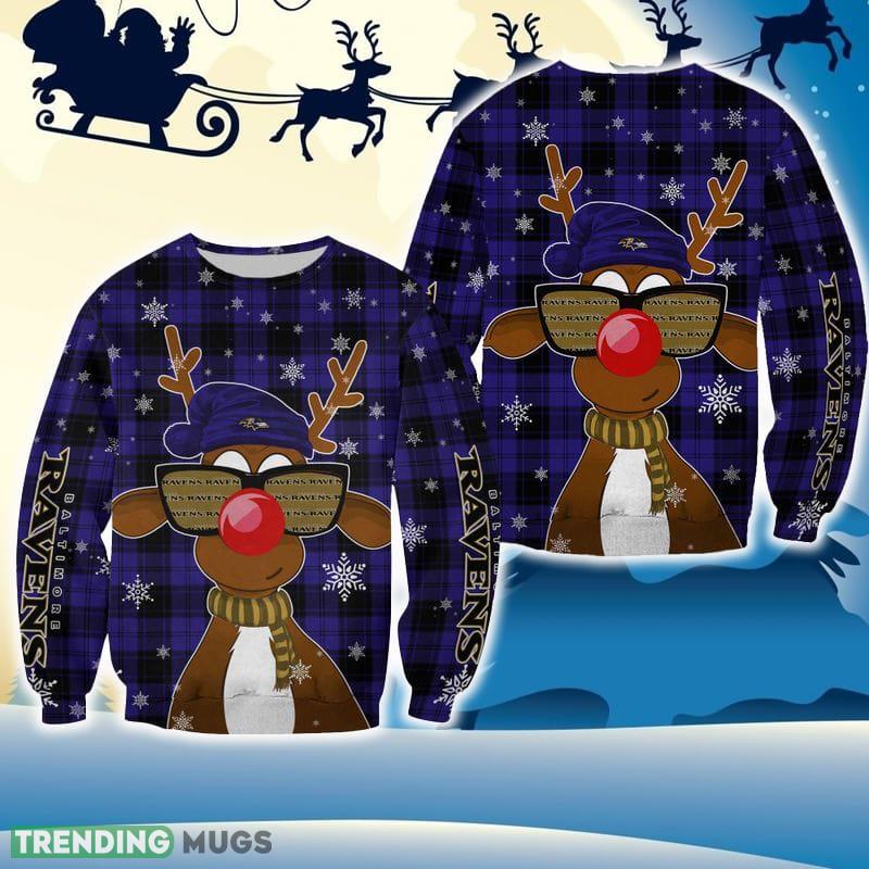 Baltimore Ravens Christmas Reindeer Sunglasses Snow New 3D Sweater For Fans Gift Christmas - Baltimore Ravens Christmas Reindeer Sunglasses Snow All Over Print 3D Sweater For Fans Gift Christmas Baltimore Ravens Christmas Reindeer Sunglasses Snow New 3D Sweater For Fans Gift Christmas - Baltimore Ravens Christmas Reindeer Sunglasses Snow All Over Print 3D Sweater For Fans Gift Christmas