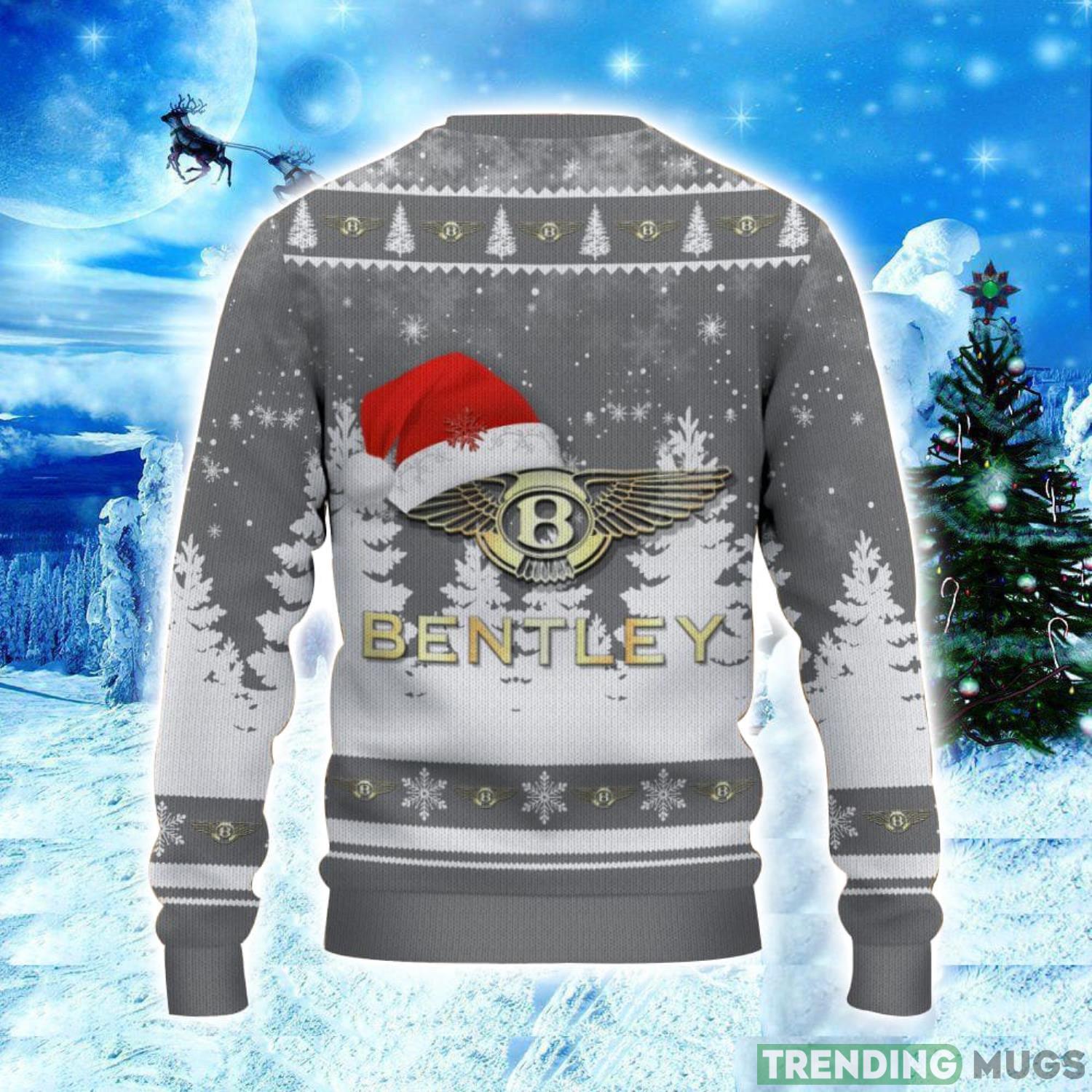 Bentley Logo Wearing Santa Hat Christmas Gift Ugly Christmas Sweater Christmas Gift Ideas 3D Sweater Bentley Logo Wearing Santa Hat Christmas Gift Ugly Christmas Sweater Christmas Gift Ideas 3D Sweater