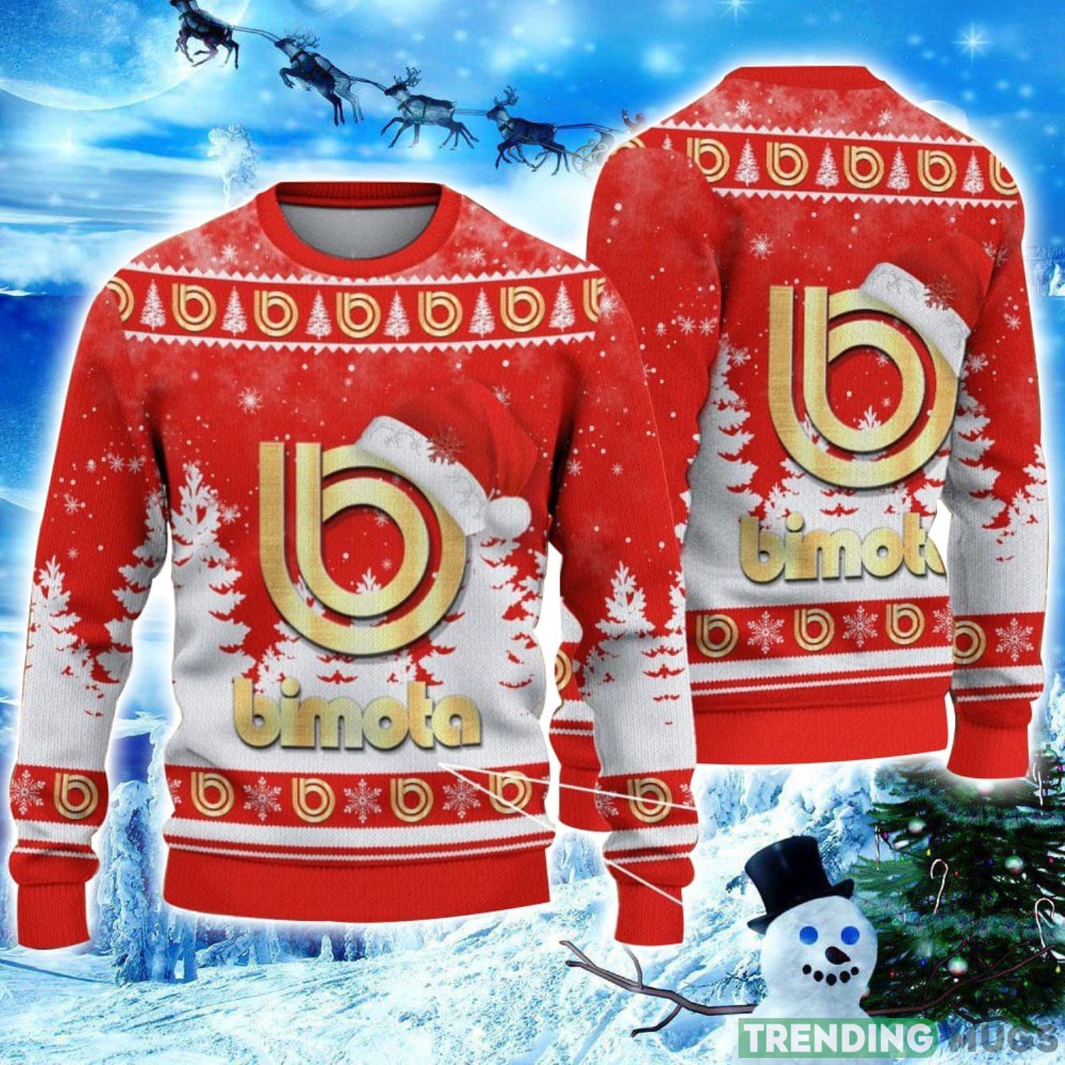 Bimota Logo Wearing Santa Hat Christmas Gift Ugly Christmas Sweater Christmas Gift Ideas Product Photo 1 Bimota Logo Wearing Santa Hat Christmas Gift Ugly Christmas Sweater Christmas Gift Ideas Product Photo 1