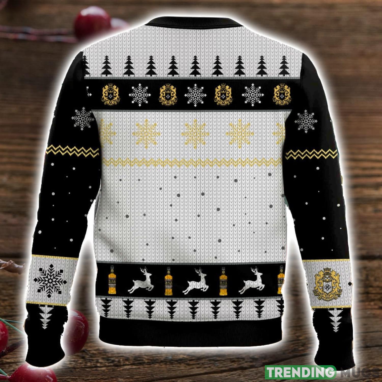 Black Velvet Ugly Sweater 3D All Over Printed Christmas Sweater Gift 3D Sweater Black Velvet Ugly Sweater 3D All Over Printed Christmas Sweater Gift 3D Sweater