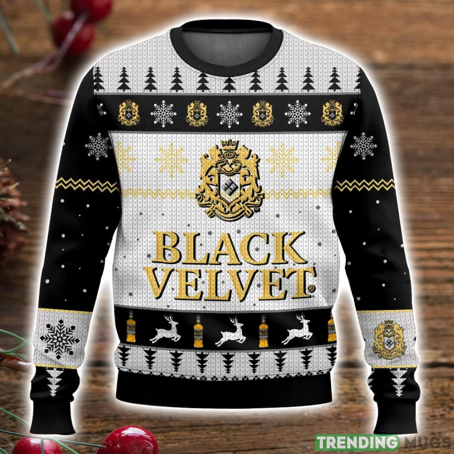 Black Velvet Ugly Sweater 3D All Over Printed Christmas Sweater Gift Product Photo 1 Black Velvet Ugly Sweater 3D All Over Printed Christmas Sweater Gift Product Photo 1