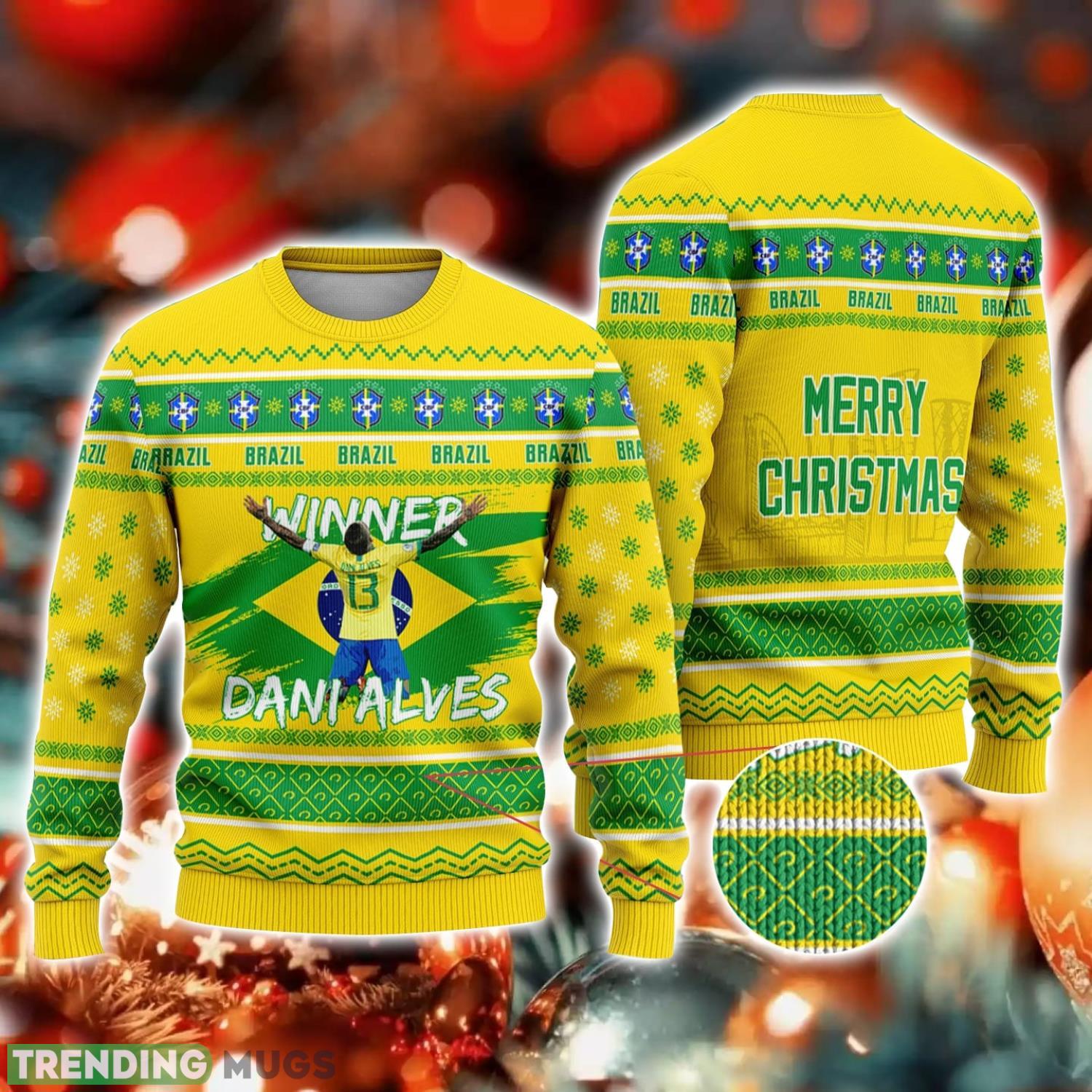 Brazil Dani Alves FiFa World Cup Qatar 2022 Merry Ugly Christmas Sweater Christmas Gift For Sport Fans Product Photo 1 Brazil Dani Alves FiFa World Cup Qatar 2022 Merry Ugly Christmas Sweater Christmas Gift For Sport Fans Product Photo 1