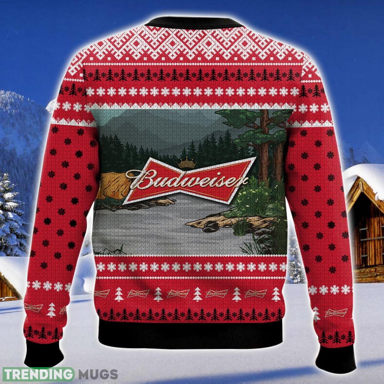 Budweiser Bear All Over Printed Ugly Christmas Sweater Xmas Christmas Gift For Men Women 3D Sweater Budweiser Bear All Over Printed Ugly Christmas Sweater Xmas Christmas Gift For Men Women 3D Sweater