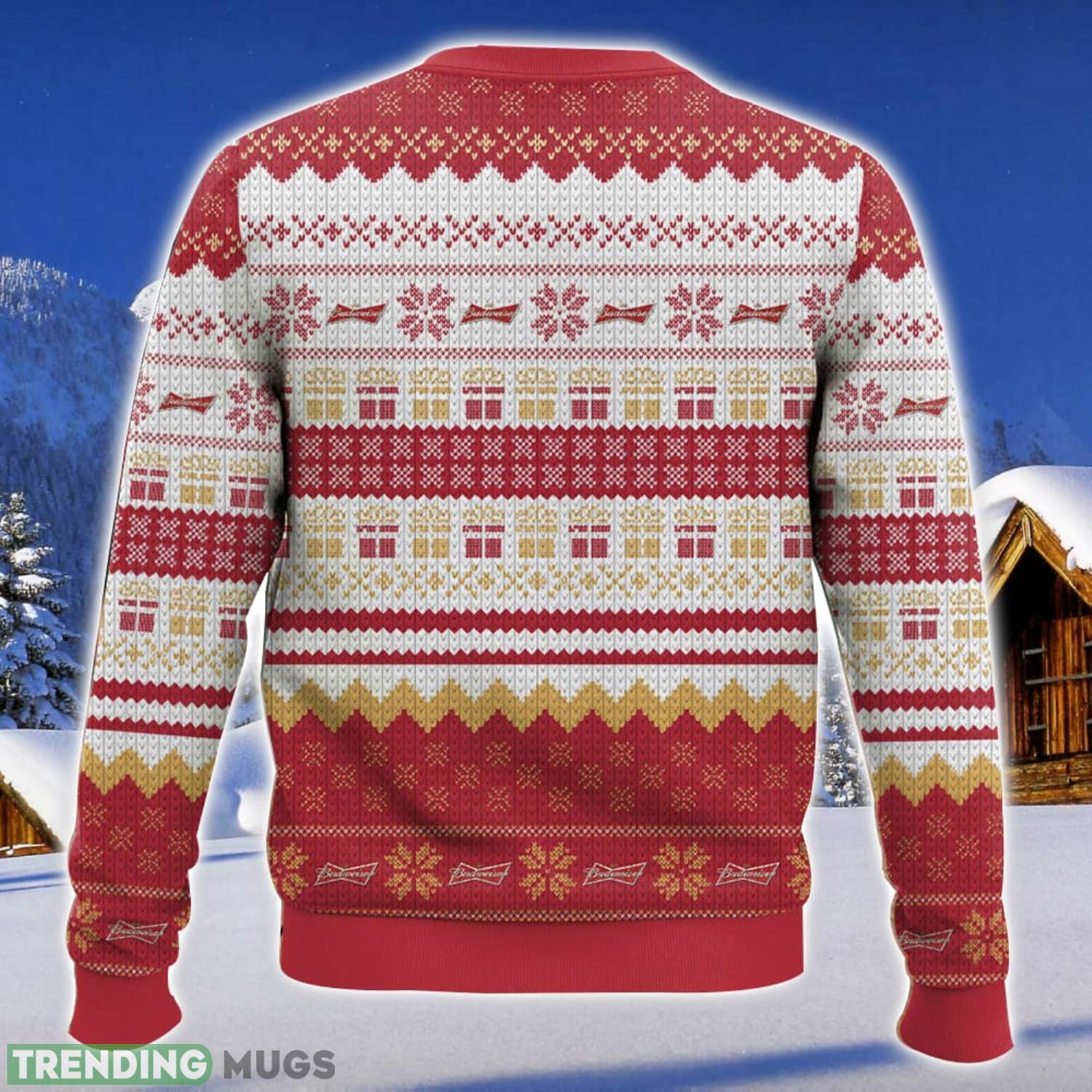 Budweiser Is Coming All Over Printed Ugly Christmas Sweater 2023 Christmas Gift Ideas Holiday Gift 3D Sweater Budweiser Is Coming All Over Printed Ugly Christmas Sweater 2023 Christmas Gift Ideas Holiday Gift 3D Sweater