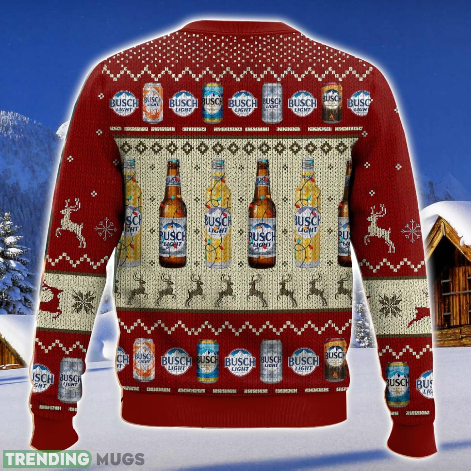 Busch Beer Christmas All Over Printed Ugly Christmas Sweater 2023 Christmas Gift Ideas Holiday Gift 3D Sweater Busch Beer Christmas All Over Printed Ugly Christmas Sweater 2023 Christmas Gift Ideas Holiday Gift 3D Sweater