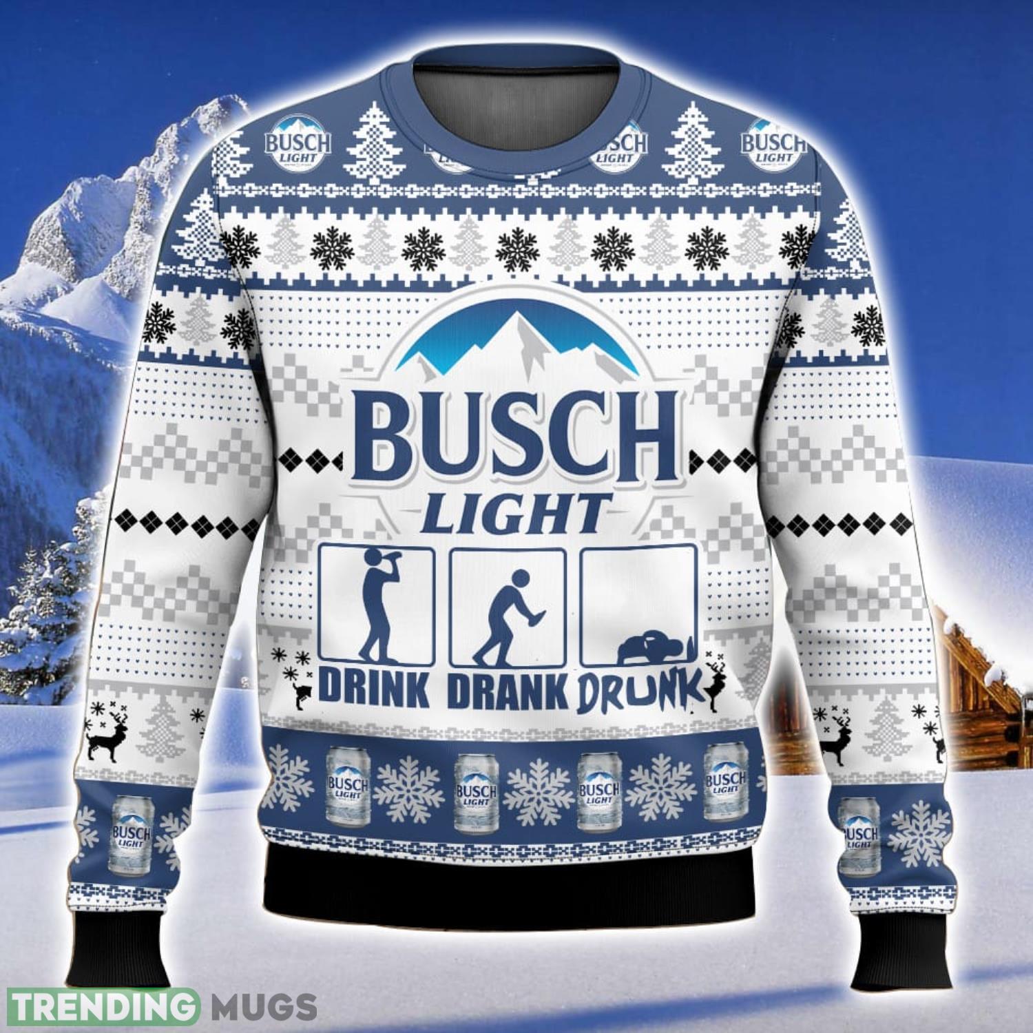 Busch Light Drunk All Over Printed Ugly Christmas Sweater 2023 Christmas Gift Ideas Holiday Gift Product Photo 1 Busch Light Drunk All Over Printed Ugly Christmas Sweater 2023 Christmas Gift Ideas Holiday Gift Product Photo 1