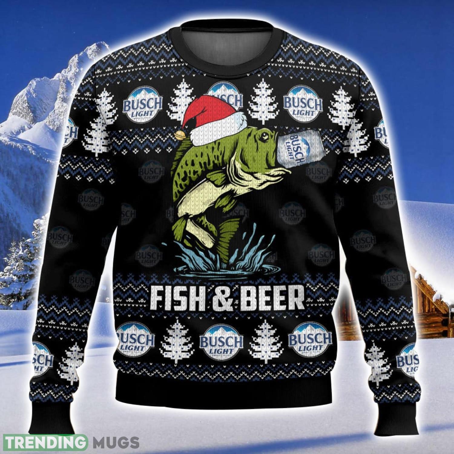 Busch Light Fish All Over Printed Ugly Christmas Sweater 2023 Christmas Gift Ideas Holiday Gift 3D Sweater Busch Light Fish All Over Printed Ugly Christmas Sweater 2023 Christmas Gift Ideas Holiday Gift 3D Sweater