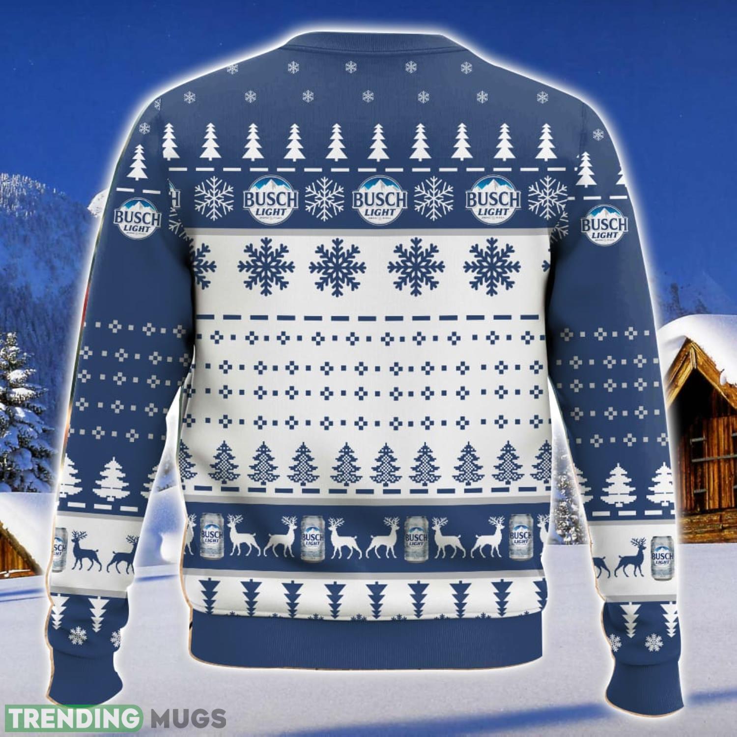 Busch Light Merry Christmas And Hoppy New Beer Christmas Sweater Product Photo 1 Busch Light Merry Christmas And Hoppy New Beer Christmas Sweater Product Photo 1