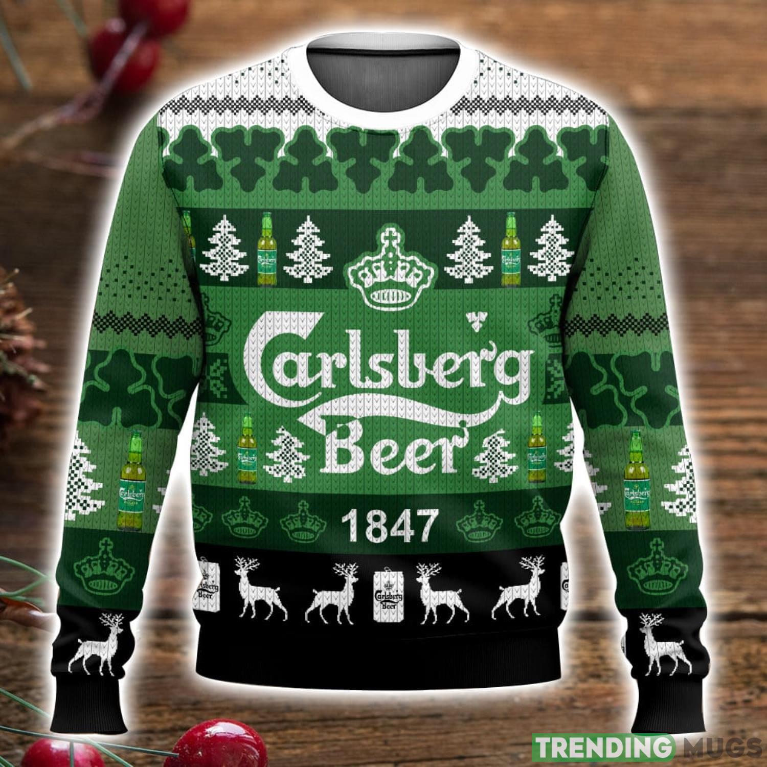 Carlsberg Beer Sweater 3D All Over Printed Christmas Sweater Gift Product Photo 1 Carlsberg Beer Sweater 3D All Over Printed Christmas Sweater Gift Product Photo 1