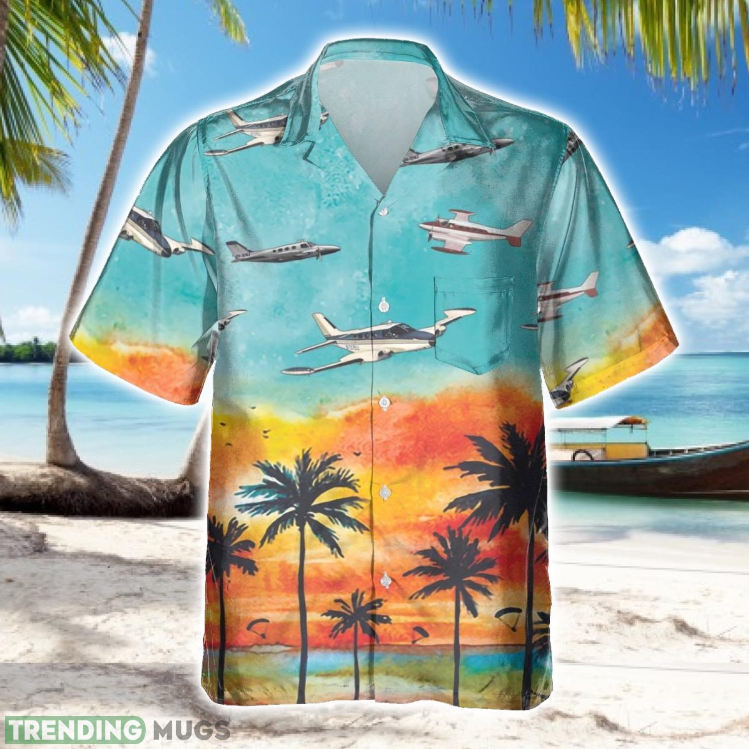 Cessna 411 Hawaiian Shirt US Aircraft Hawaii Buton Shirt Product Photo 1 Cessna 411 Hawaiian Shirt US Aircraft Hawaii Buton Shirt Product Photo 1