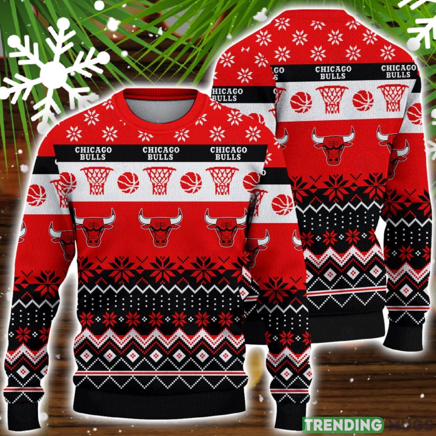 Chicago Bulls National Basketball Association Knitting Ugly Christmas Sweater Men And Women Sport Gift Product Photo 1 Chicago Bulls National Basketball Association Knitting Ugly Christmas Sweater Men And Women Sport Gift Product Photo 1