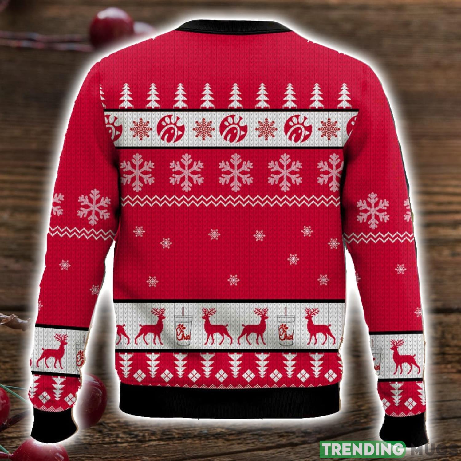 Chick fil a ugly Sweater 3D All Over Printed Christmas Sweater Gift 3D Sweater Chick fil a ugly Sweater 3D All Over Printed Christmas Sweater Gift 3D Sweater