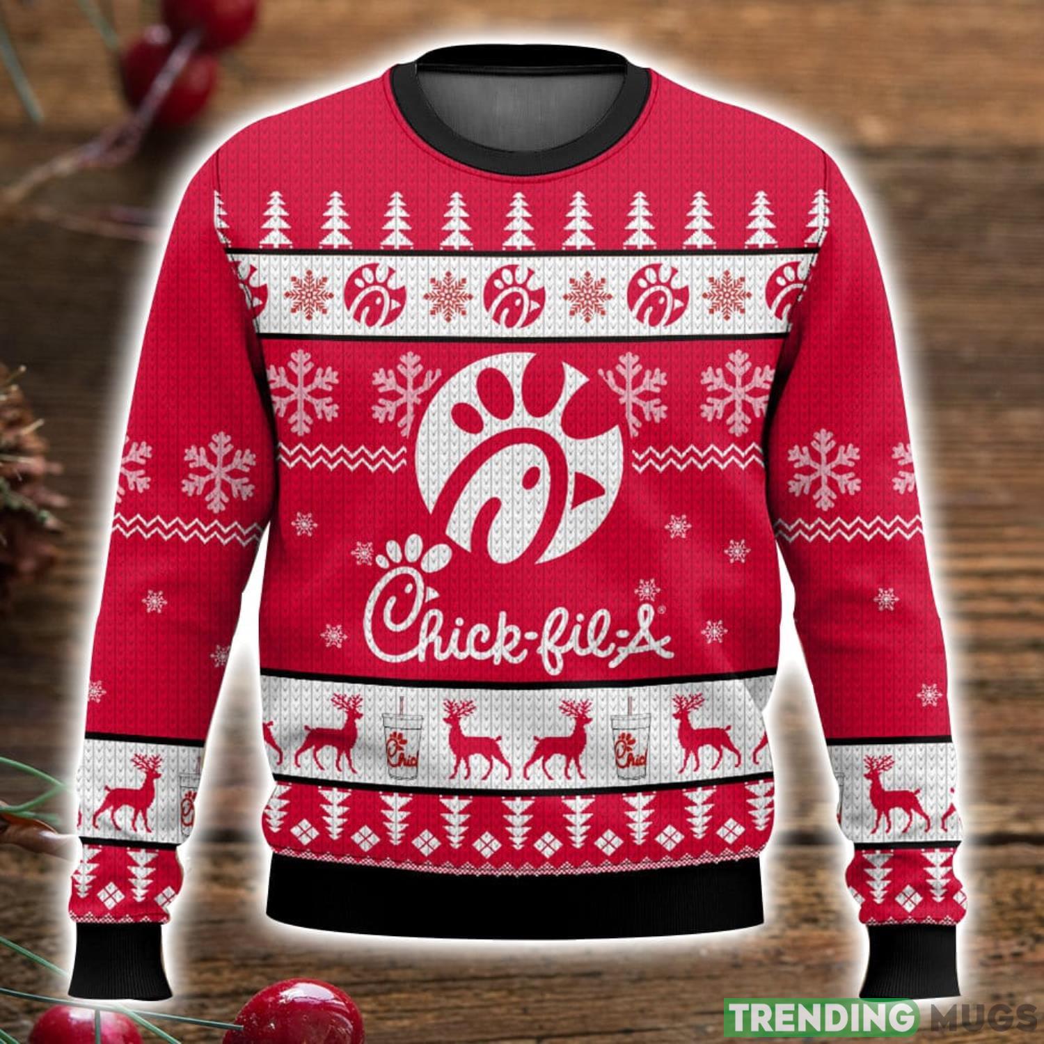 Chick-fil-a ugly Sweater 3D All Over Printed Christmas Sweater Gift Product Photo 1 Chick-fil-a ugly Sweater 3D All Over Printed Christmas Sweater Gift Product Photo 1