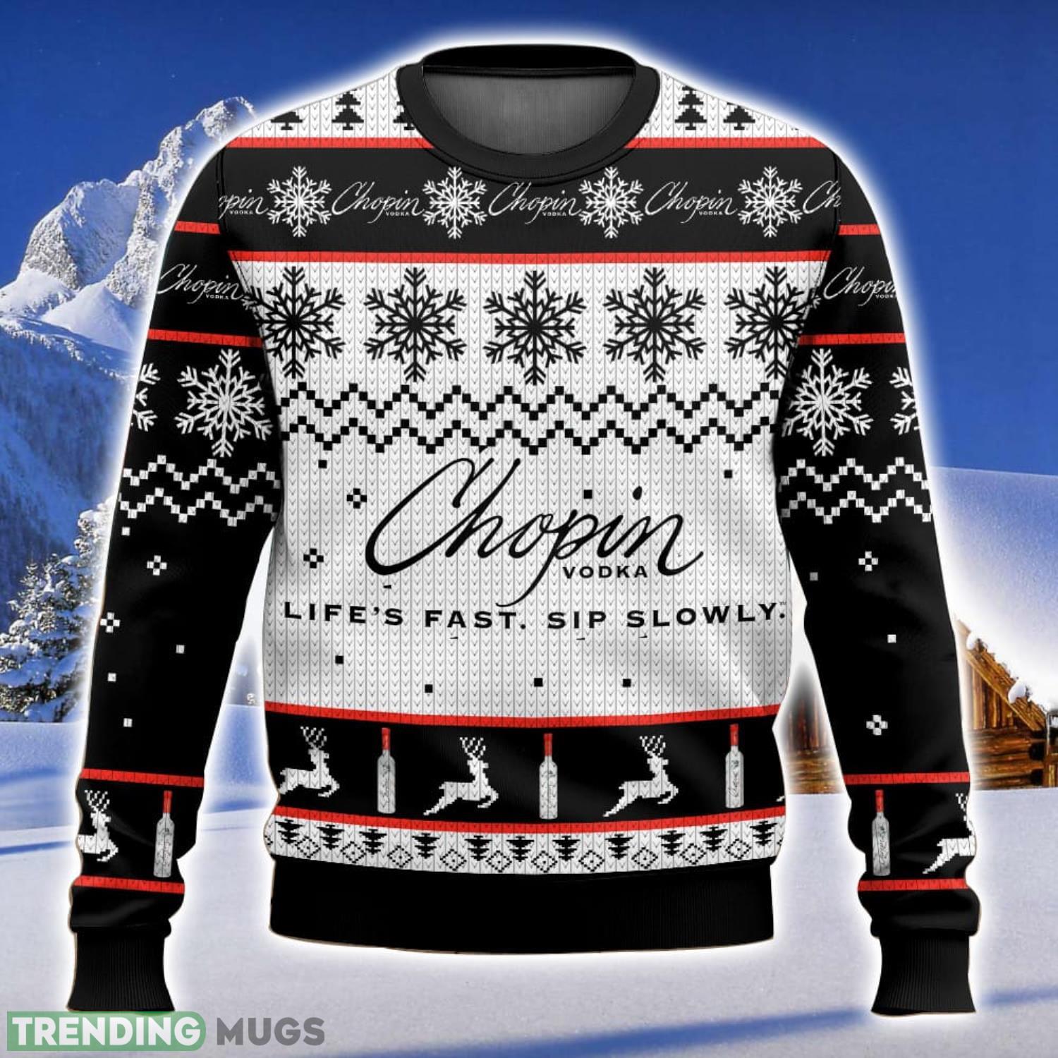 Chopin vodka All Over Printed Ugly Christmas Sweater 2023 Christmas Gift Ideas Holiday Gift Product Photo 1 Chopin vodka All Over Printed Ugly Christmas Sweater 2023 Christmas Gift Ideas Holiday Gift Product Photo 1