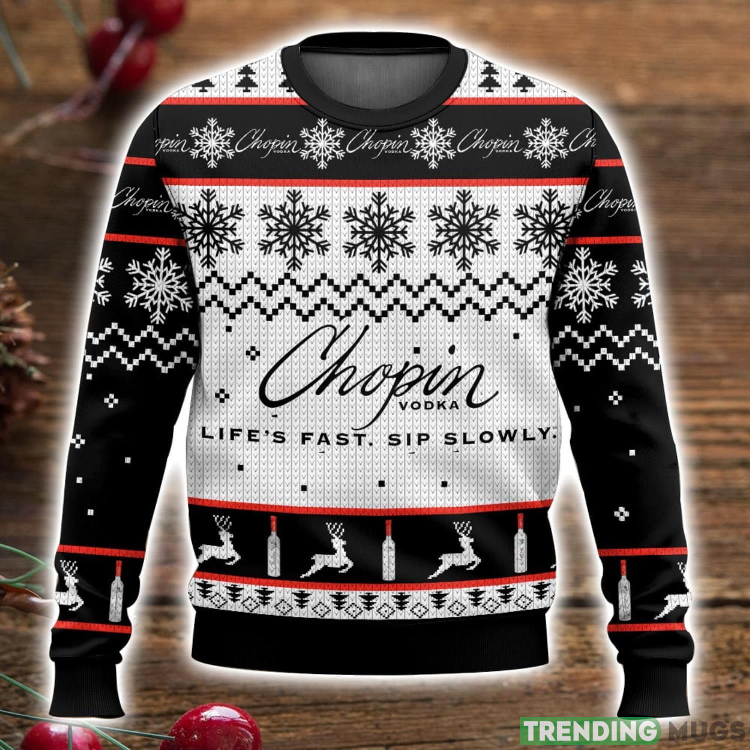 Chopin vodka Ugly Sweater 3D All Over Printed Christmas Sweater Gift Product Photo 1 Chopin vodka Ugly Sweater 3D All Over Printed Christmas Sweater Gift Product Photo 1
