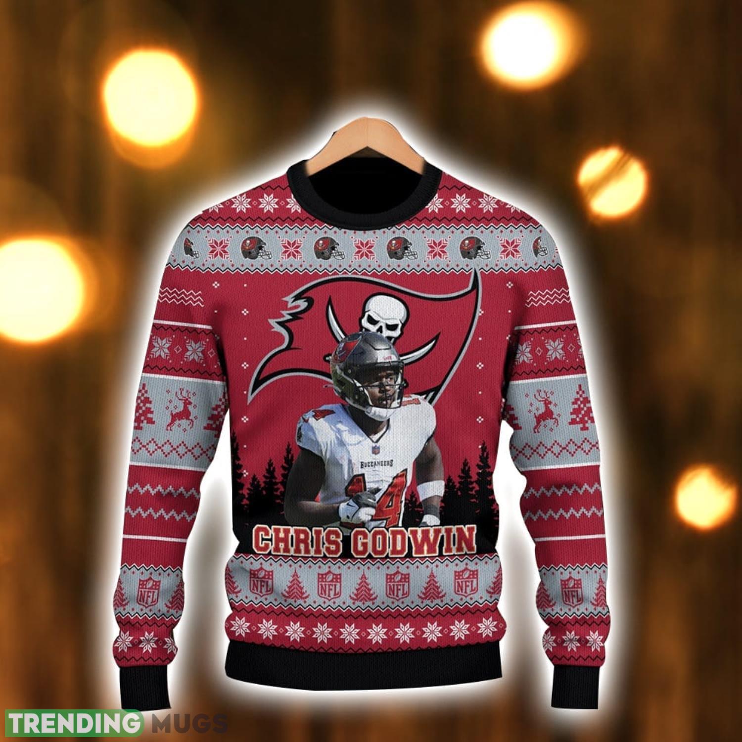 Chris Godwin Tampa Bay Buccaneers My Team Forever NFL Ugly Christmas Sweater Christmas Gift For Sport Fans 3D Sweater Chris Godwin Tampa Bay Buccaneers My Team Forever NFL Ugly Christmas Sweater Christmas Gift For Sport Fans 3D Sweater