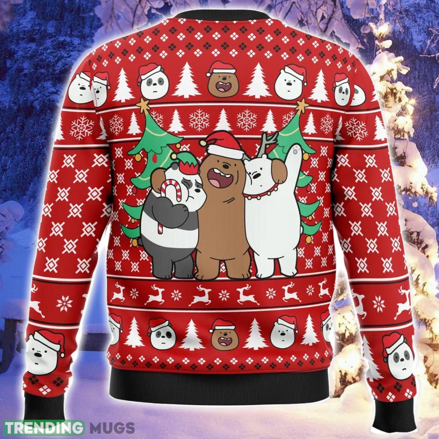 Christmas Bears We Bare Bears Ugly Christmas Sweater Family Christmas Gift Ideas 3D Sweater Christmas Bears We Bare Bears Ugly Christmas Sweater Family Christmas Gift Ideas 3D Sweater