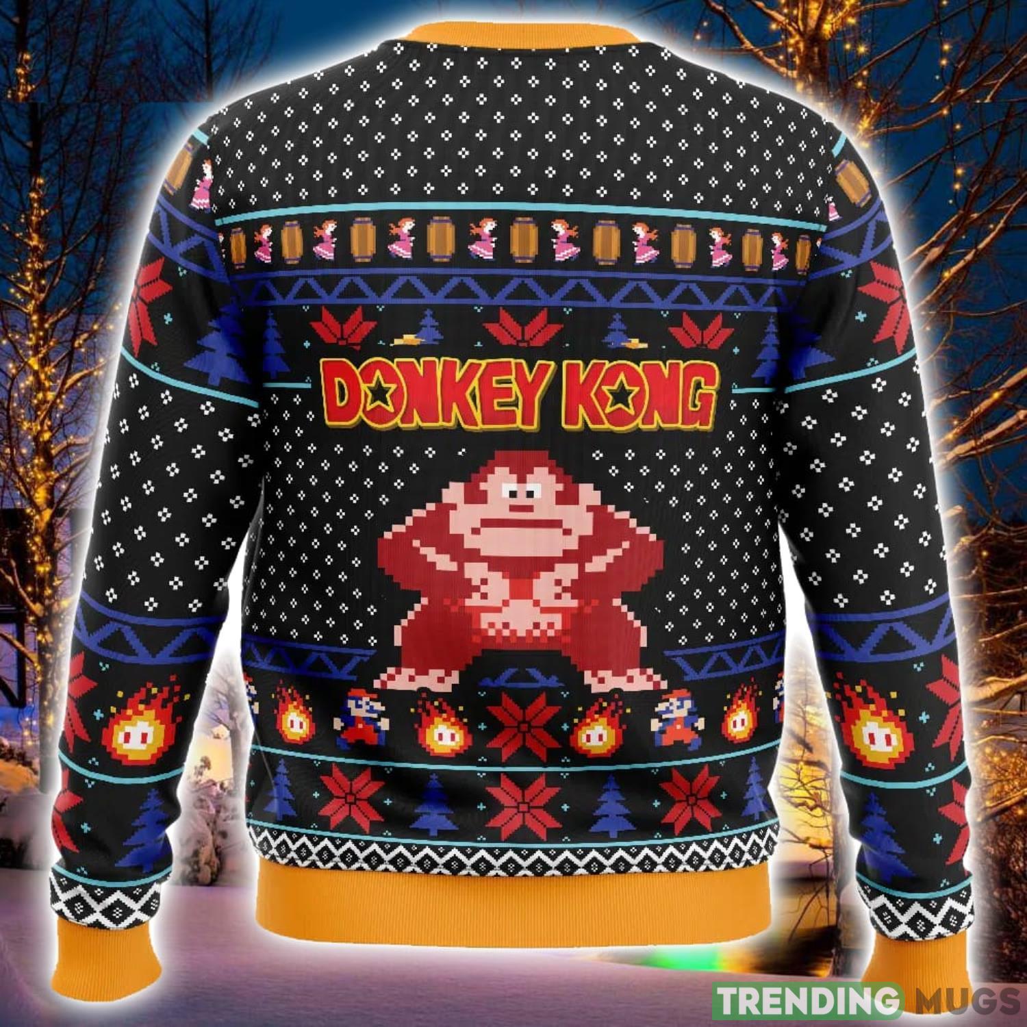 Christmas Kong Donkey Kong Ugly Christmas Sweater 3D Printed Men And Women Christmas Hoiliday Gift 3D Sweater Christmas Kong Donkey Kong Ugly Christmas Sweater 3D Printed Men And Women Christmas Hoiliday Gift 3D Sweater