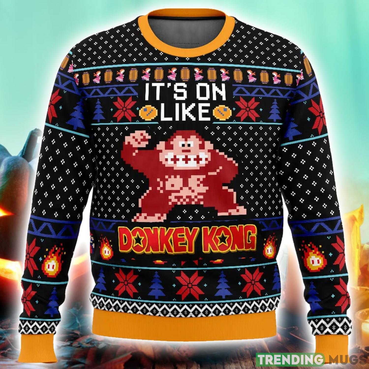 Christmas Kong Donkey Kong Ugly Christmas Sweater 3D Printed Men And Women Christmas Hoiliday Gift Product Photo 1 Christmas Kong Donkey Kong Ugly Christmas Sweater 3D Printed Men And Women Christmas Hoiliday Gift Product Photo 1