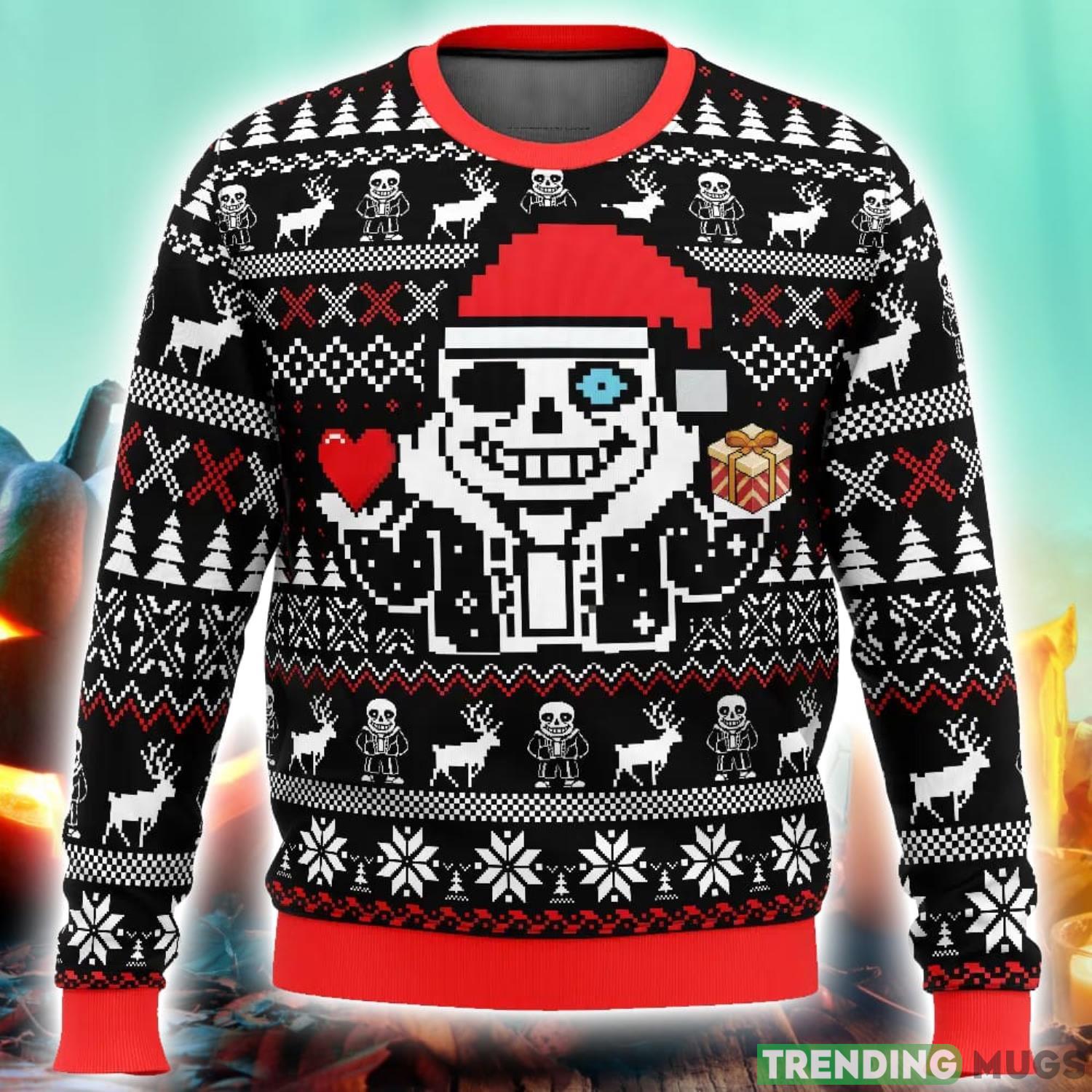 Christmas Sans Undertale Ugly Christmas Sweater 3D Printed Men And Women Christmas Hoiliday Gift Product Photo 1 Christmas Sans Undertale Ugly Christmas Sweater 3D Printed Men And Women Christmas Hoiliday Gift Product Photo 1