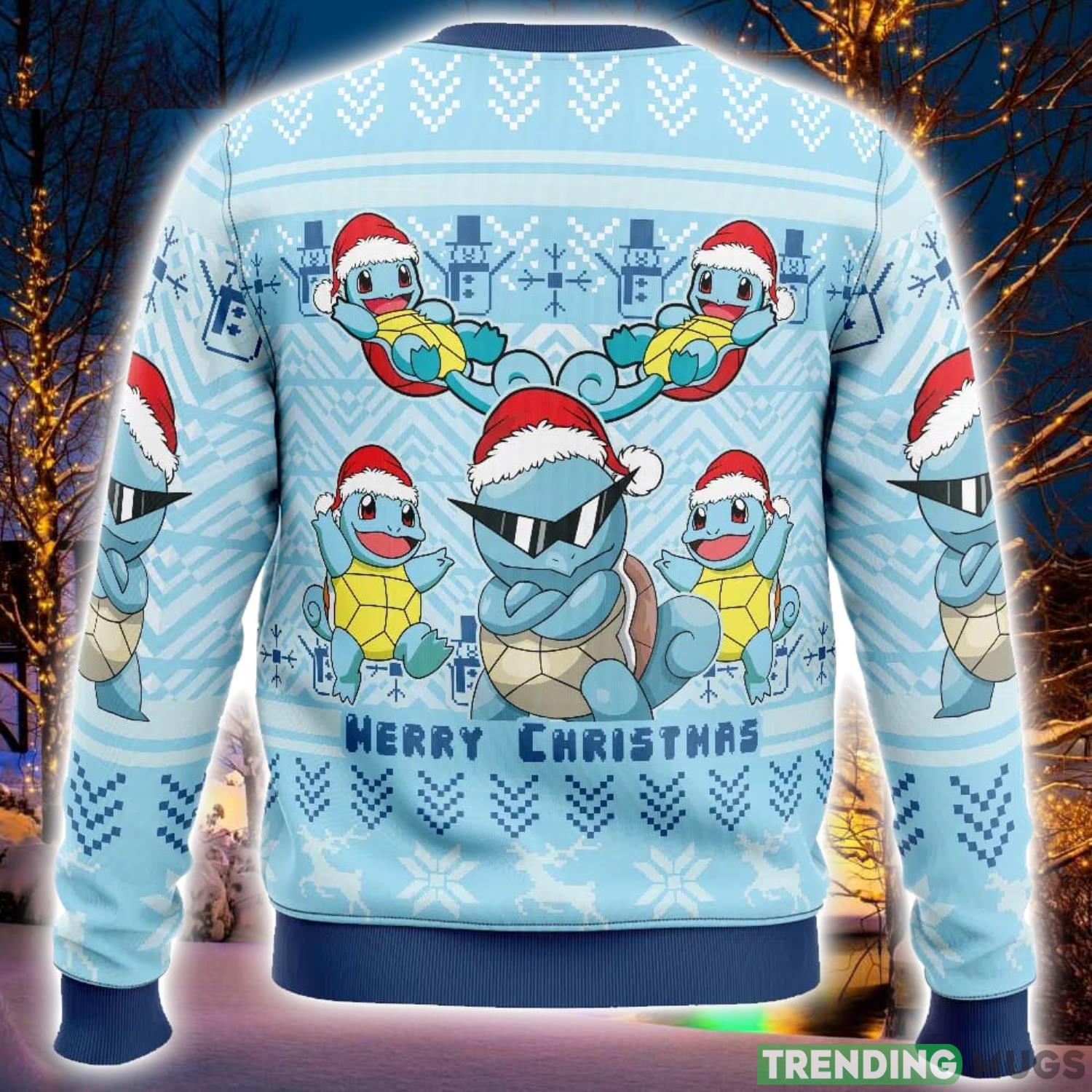 Christmas Squirtle Pokemon Ugly Christmas Sweater 3D Printed Men And Women Christmas Hoiliday Gift 3D Sweater Christmas Squirtle Pokemon Ugly Christmas Sweater 3D Printed Men And Women Christmas Hoiliday Gift 3D Sweater