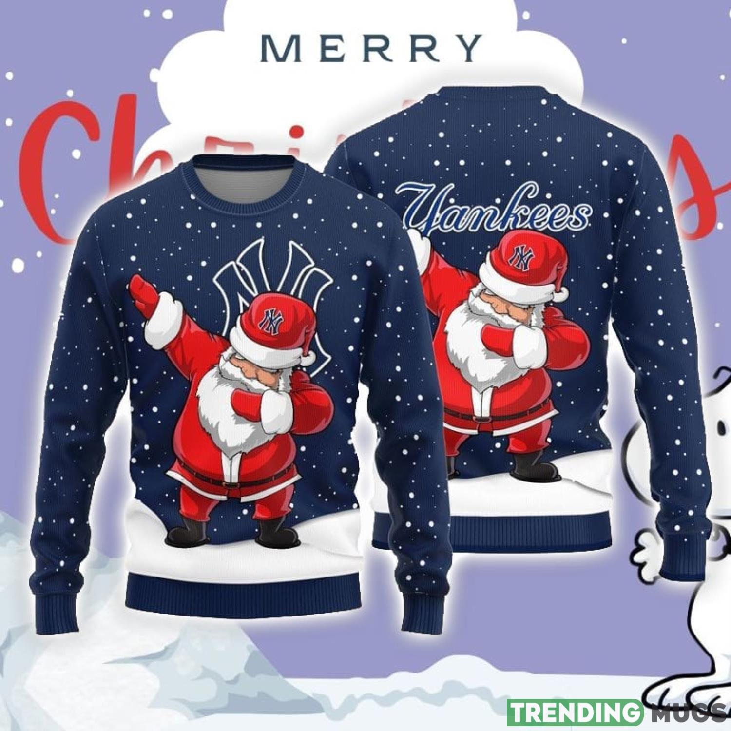 Christmas Sweater York Yankees Dab Santa Limited Edition 3D Sweater Product Photo 1 Christmas Sweater York Yankees Dab Santa Limited Edition 3D Sweater Product Photo 1