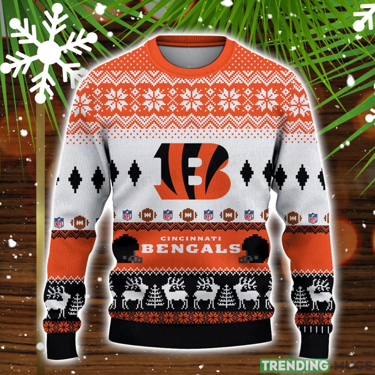 Cincinnati Bengals National Football League Knitting Ugly Christmas Sweater Sport Christmas Gift 3D Sweater Cincinnati Bengals National Football League Knitting Ugly Christmas Sweater Sport Christmas Gift 3D Sweater