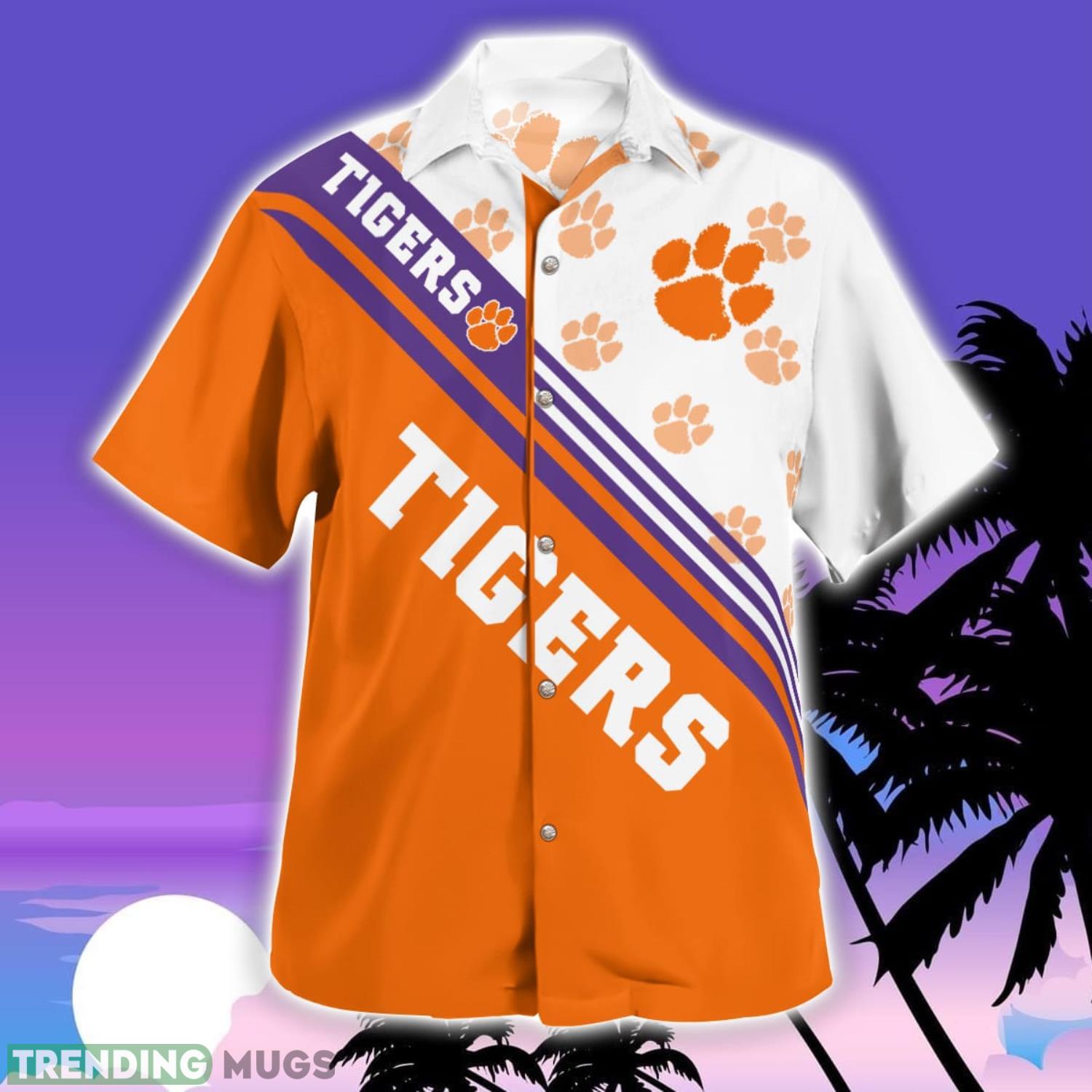 Clemson Tigers Logo Printed Aloha Hawaiian Shirt Special Gift For Fans Hawaiian Shirt Clemson Tigers Logo Printed Aloha Hawaiian Shirt Special Gift For Fans Hawaiian Shirt