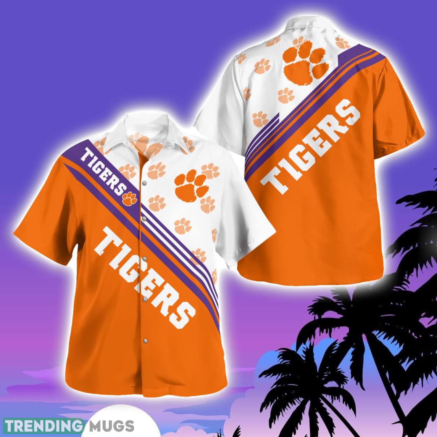 Clemson Tigers Logo Printed Aloha Hawaiian Shirt Special Gift For Fans Product Photo 1 Clemson Tigers Logo Printed Aloha Hawaiian Shirt Special Gift For Fans Product Photo 1