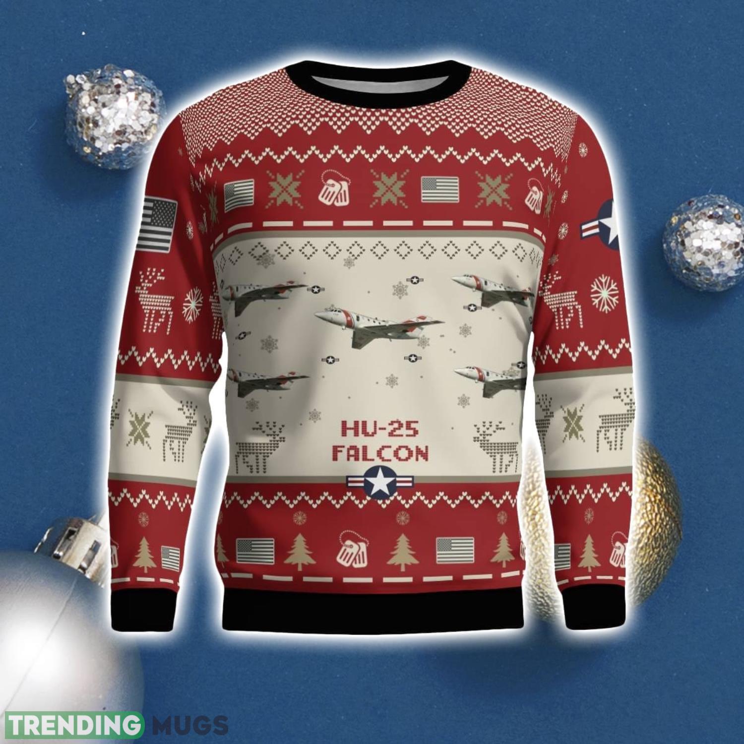 Coast Guard Falcon HU 25 Guardian HU25 USCG Aircraft Ugly Christmas Sweater Christmas Gift Veteran 3D Sweater 3D Sweater Coast Guard Falcon HU 25 Guardian HU25 USCG Aircraft Ugly Christmas Sweater Christmas Gift Veteran 3D Sweater 3D Sweater